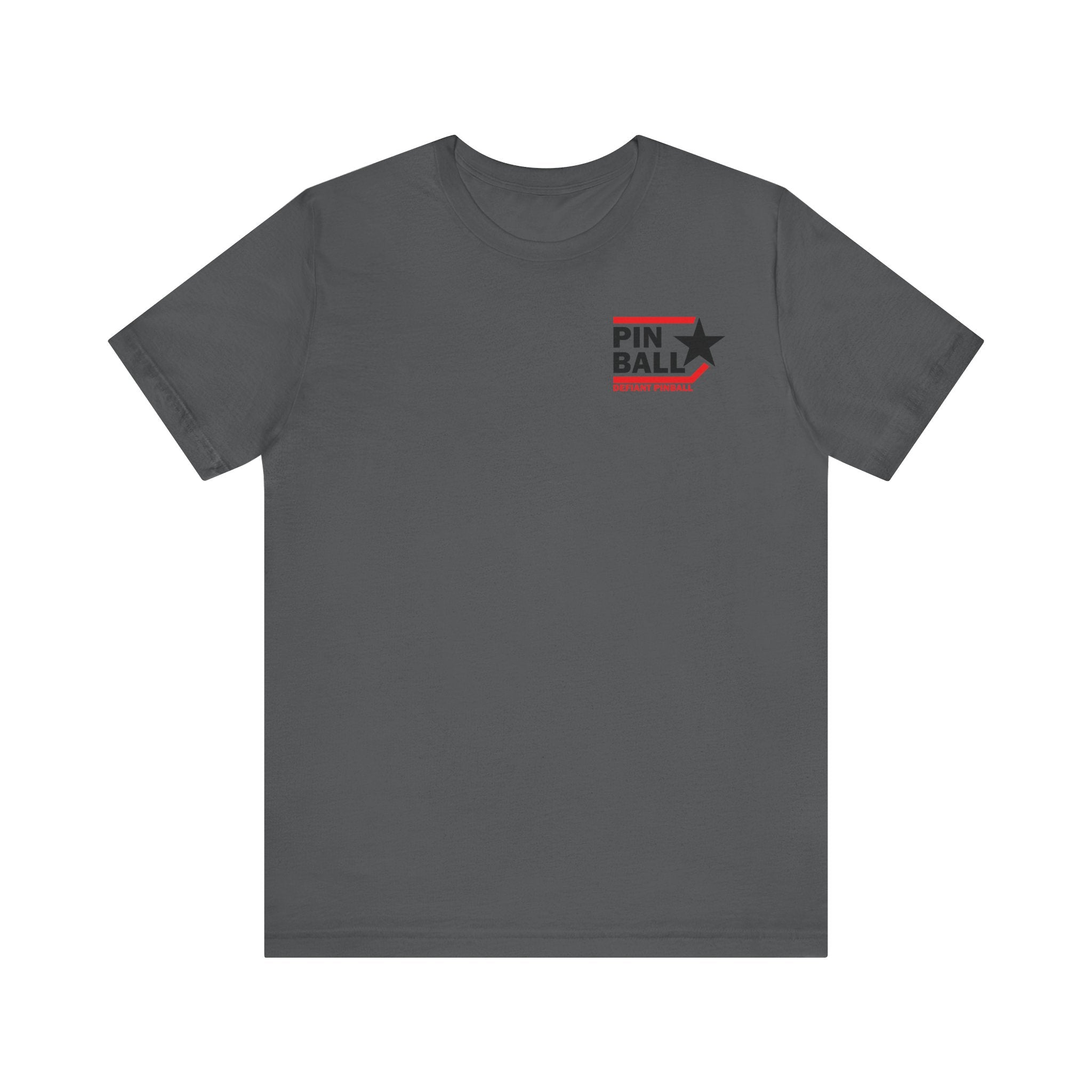 PINBALL Star - Front & Back Print Unisex Jersey Short Sleeve Tee