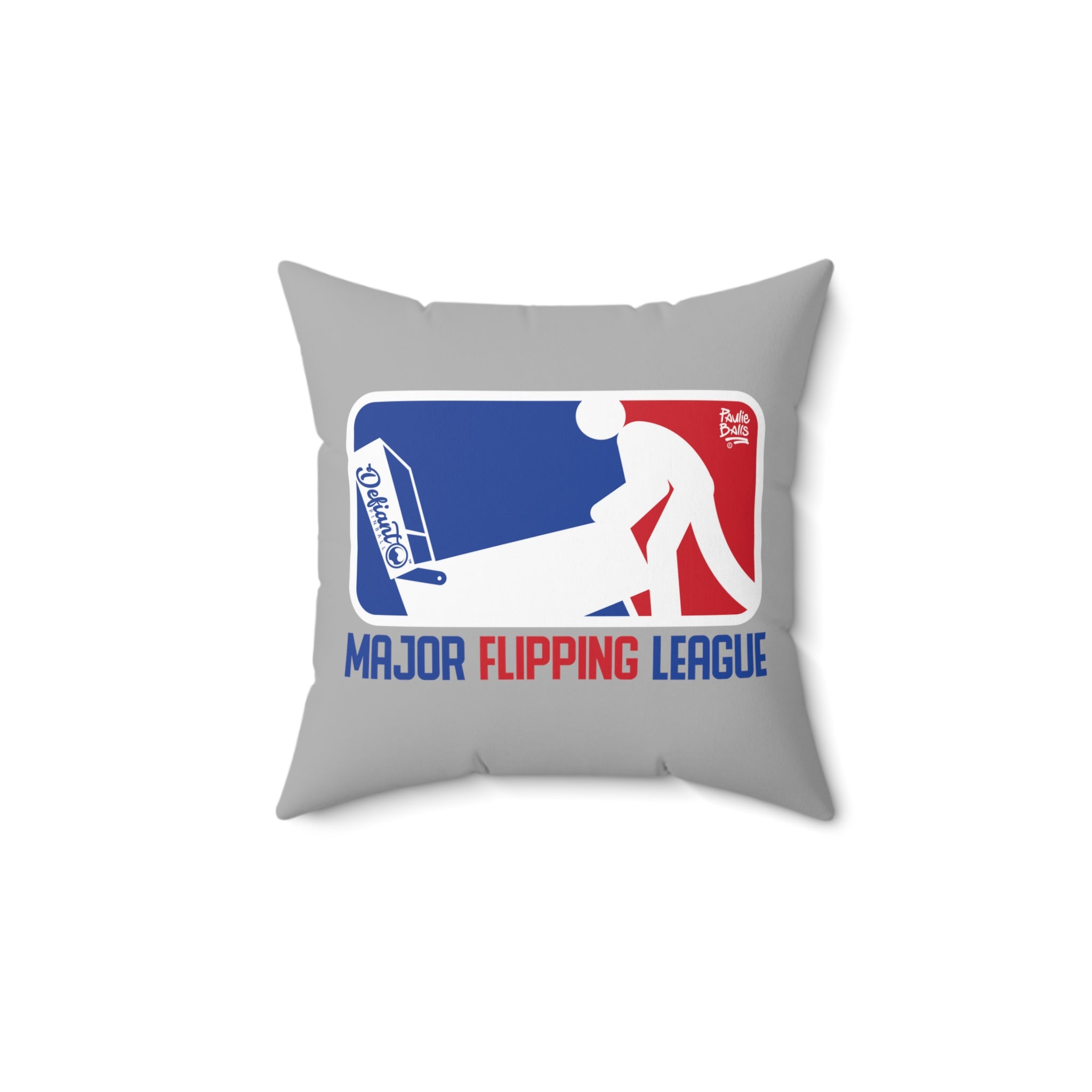 MAJOR FLIPPING LEAGUE - Spun Polyester Square Pillow
