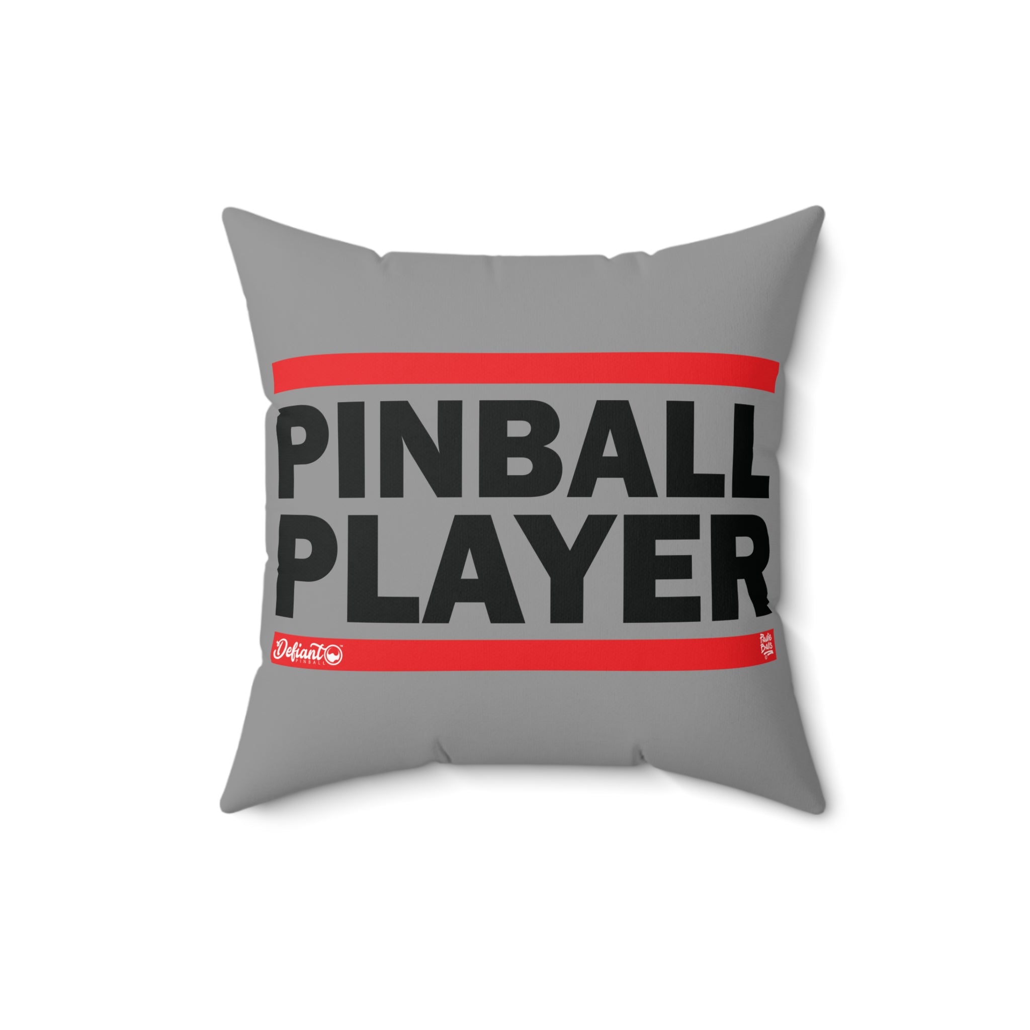 PINBALL PLAYER - Spun Polyester Square Pillow