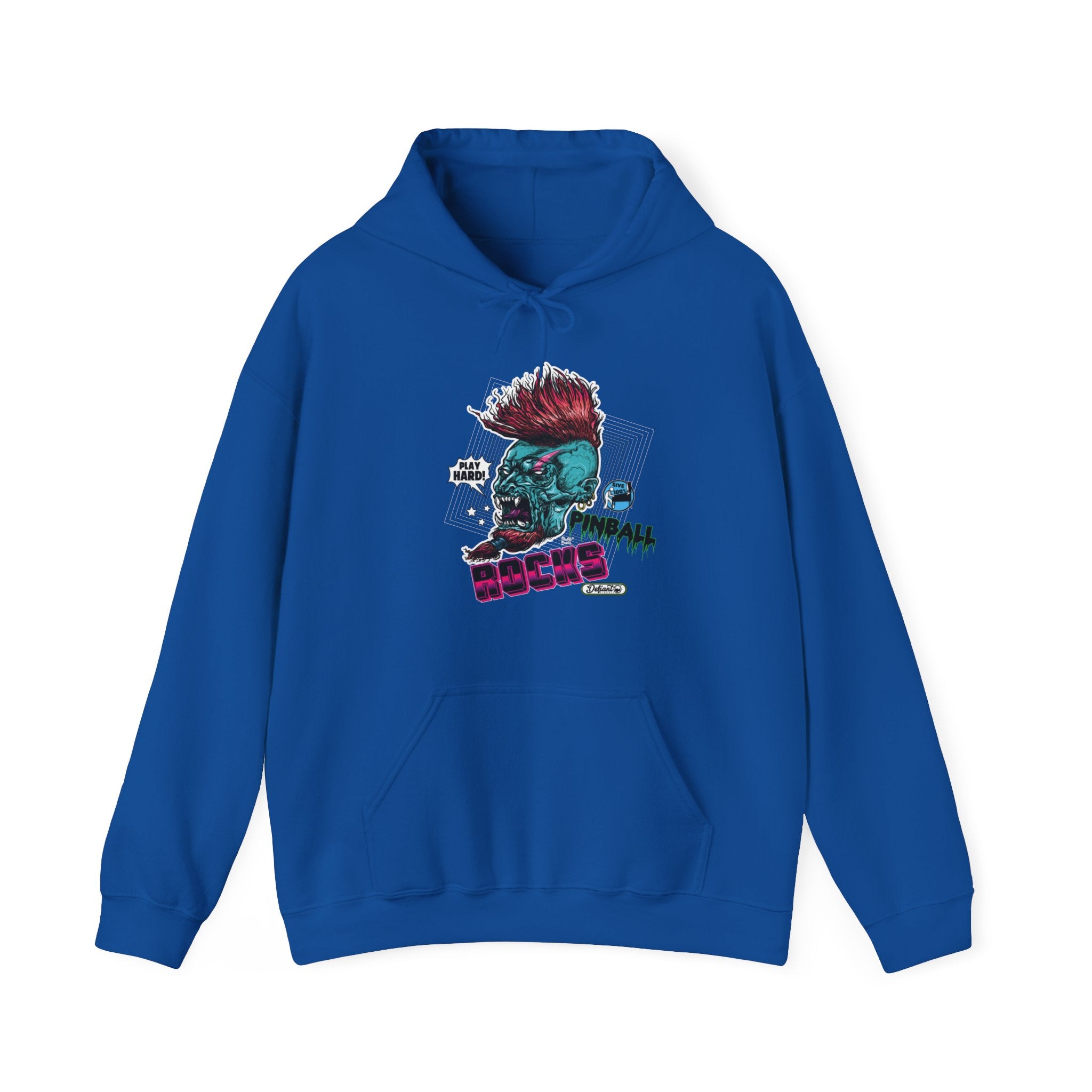 PINBALL ROCKS - (Demon Version) - Unisex Heavy Blend™ Hooded Sweatshirt