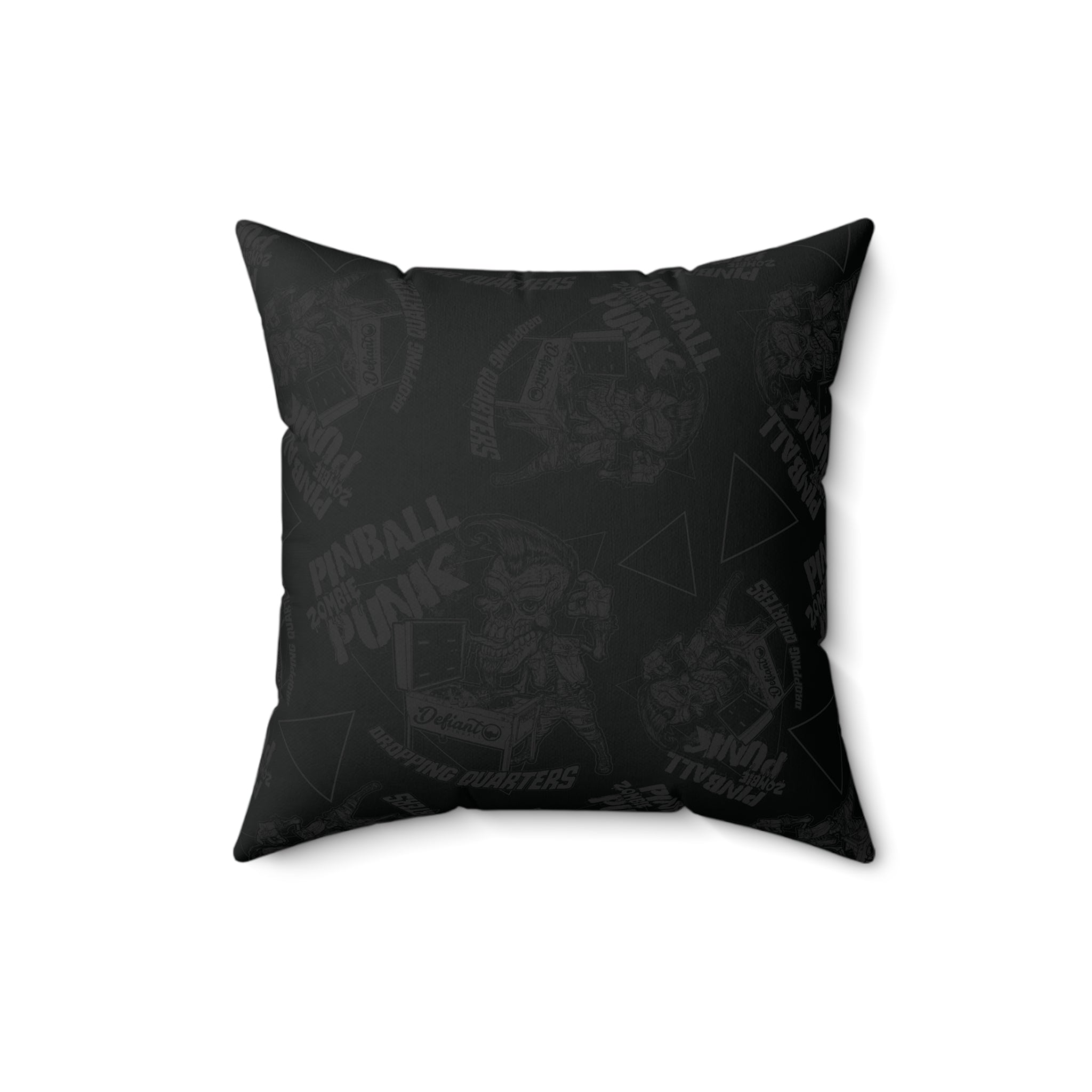 PINBALL Zombie PUNK - Spun Polyester Square Pillow
