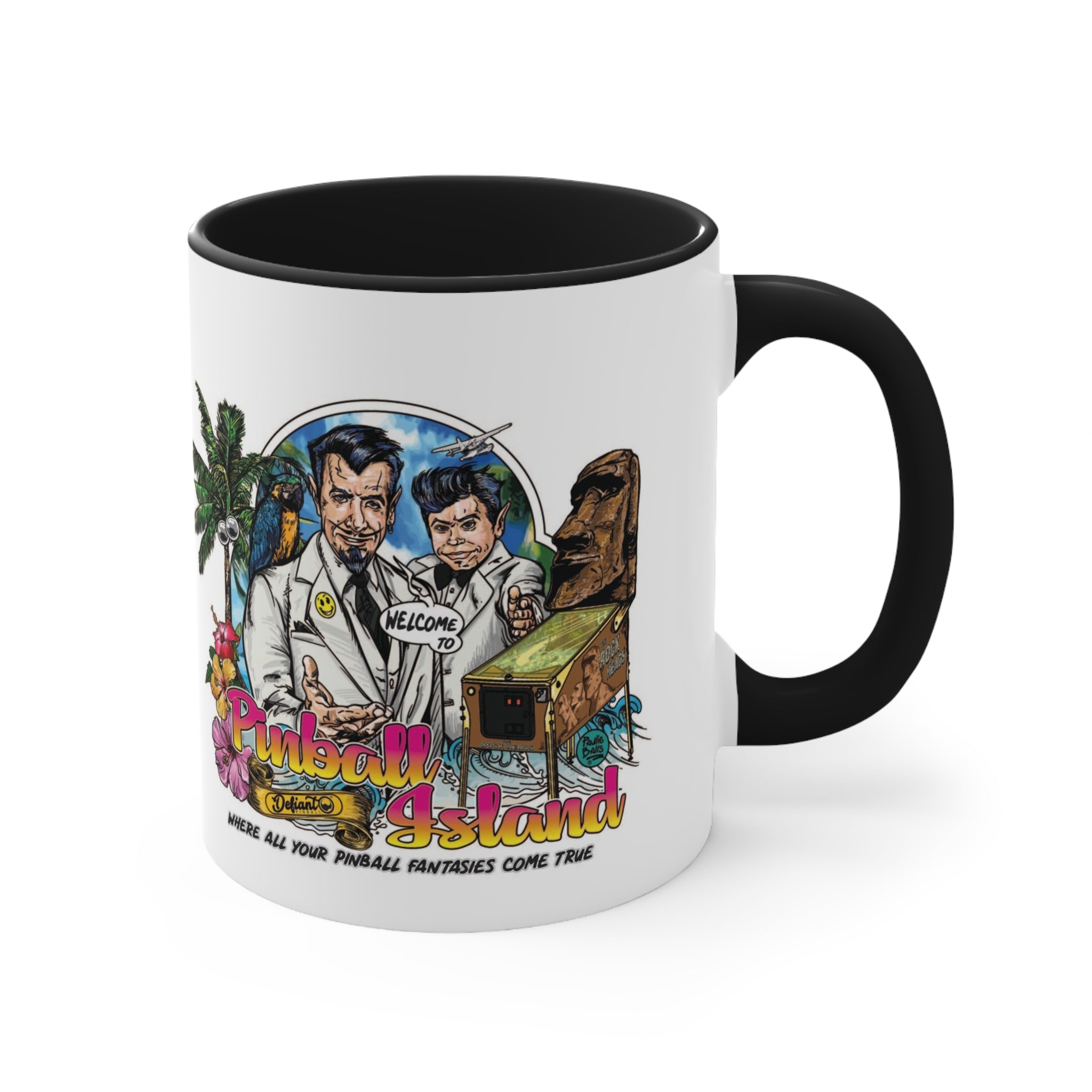 Pinball Island - Accent Coffee Mug, 11oz
