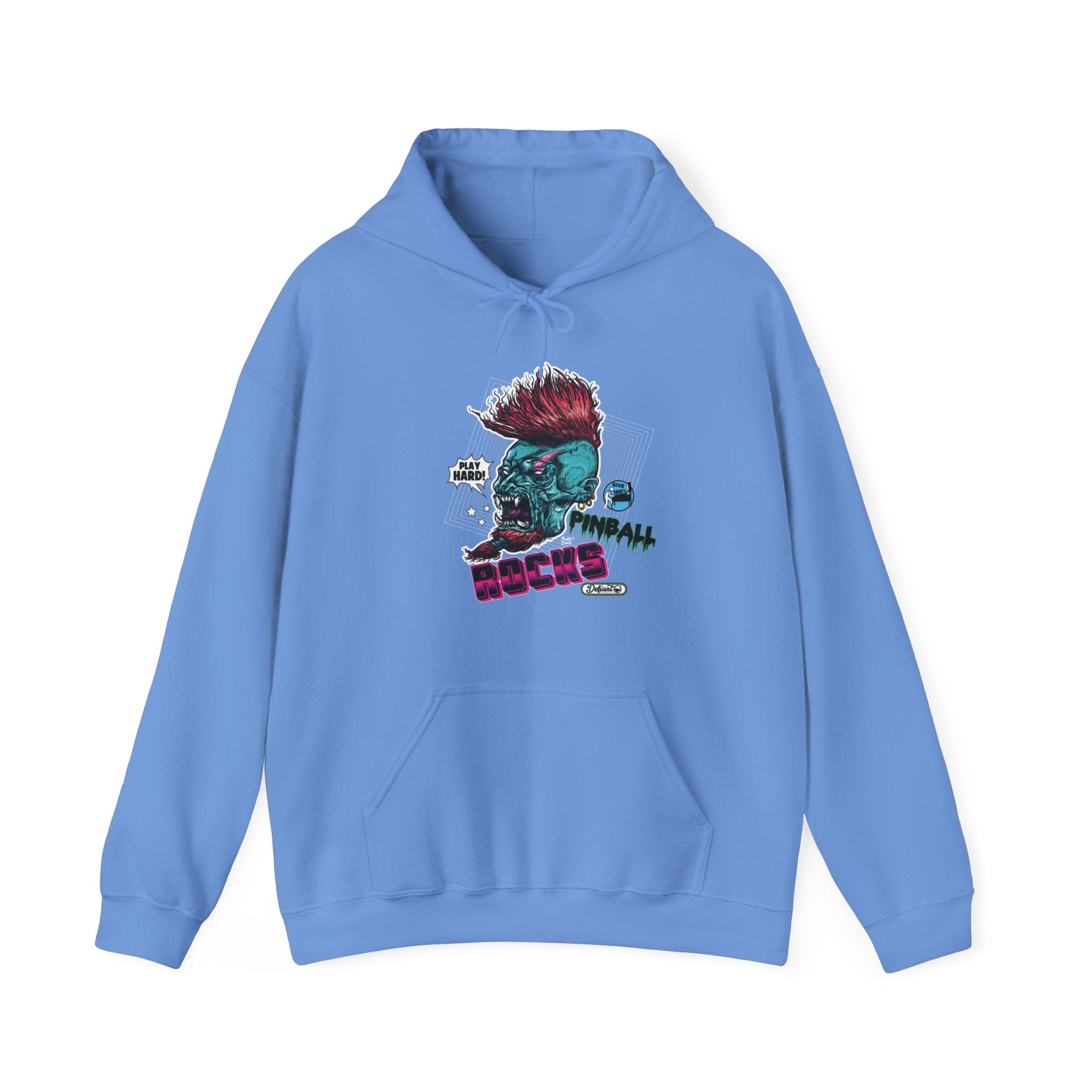 PINBALL ROCKS - (Demon Version) - Unisex Heavy Blend™ Hooded Sweatshirt