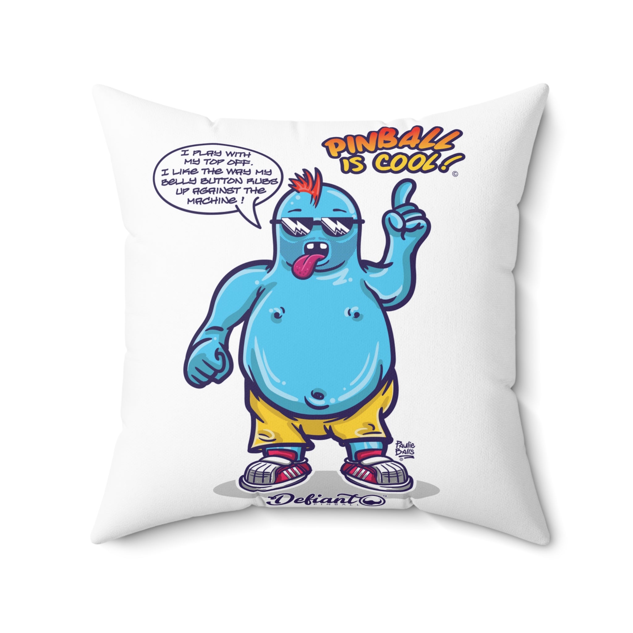 PINBALL IS COOL! - Spun Polyester Square Pillow