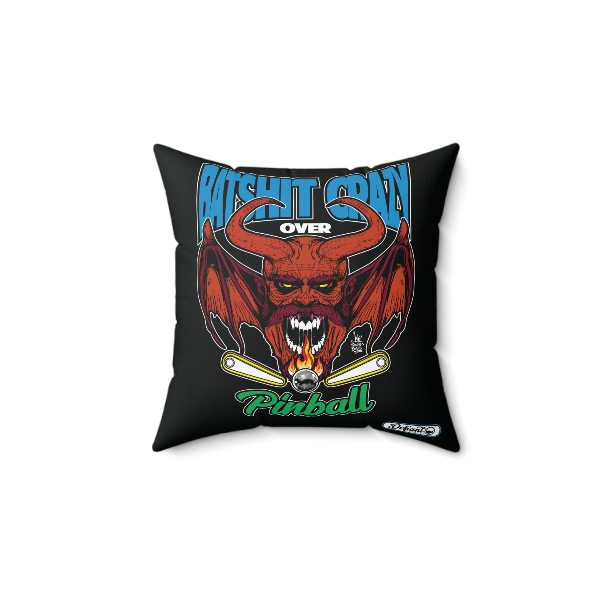 Bat Shit Crazy - Spun Polyester Square Pillow