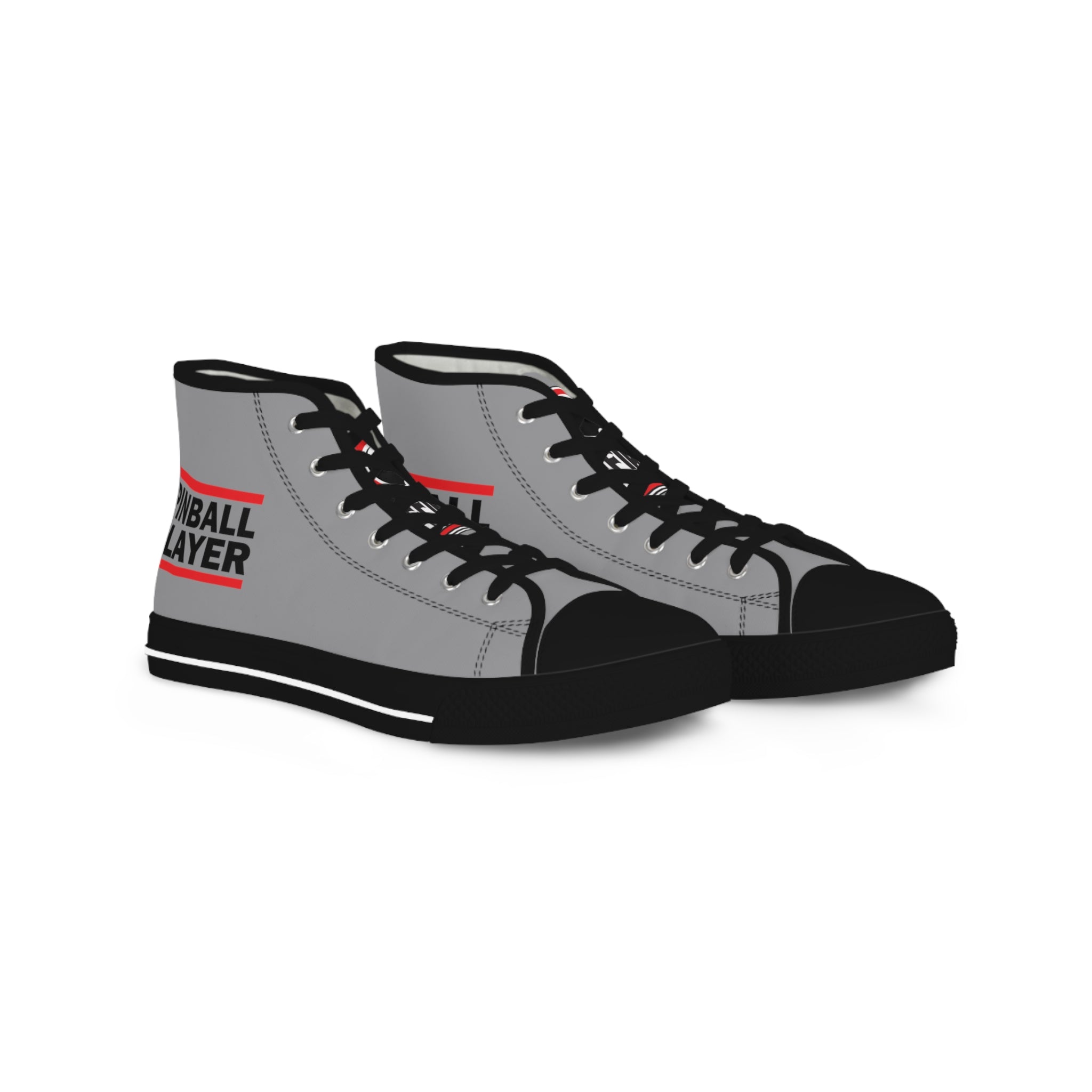 PINBALL PLAYER - Men's High Top Sneakers - Grey
