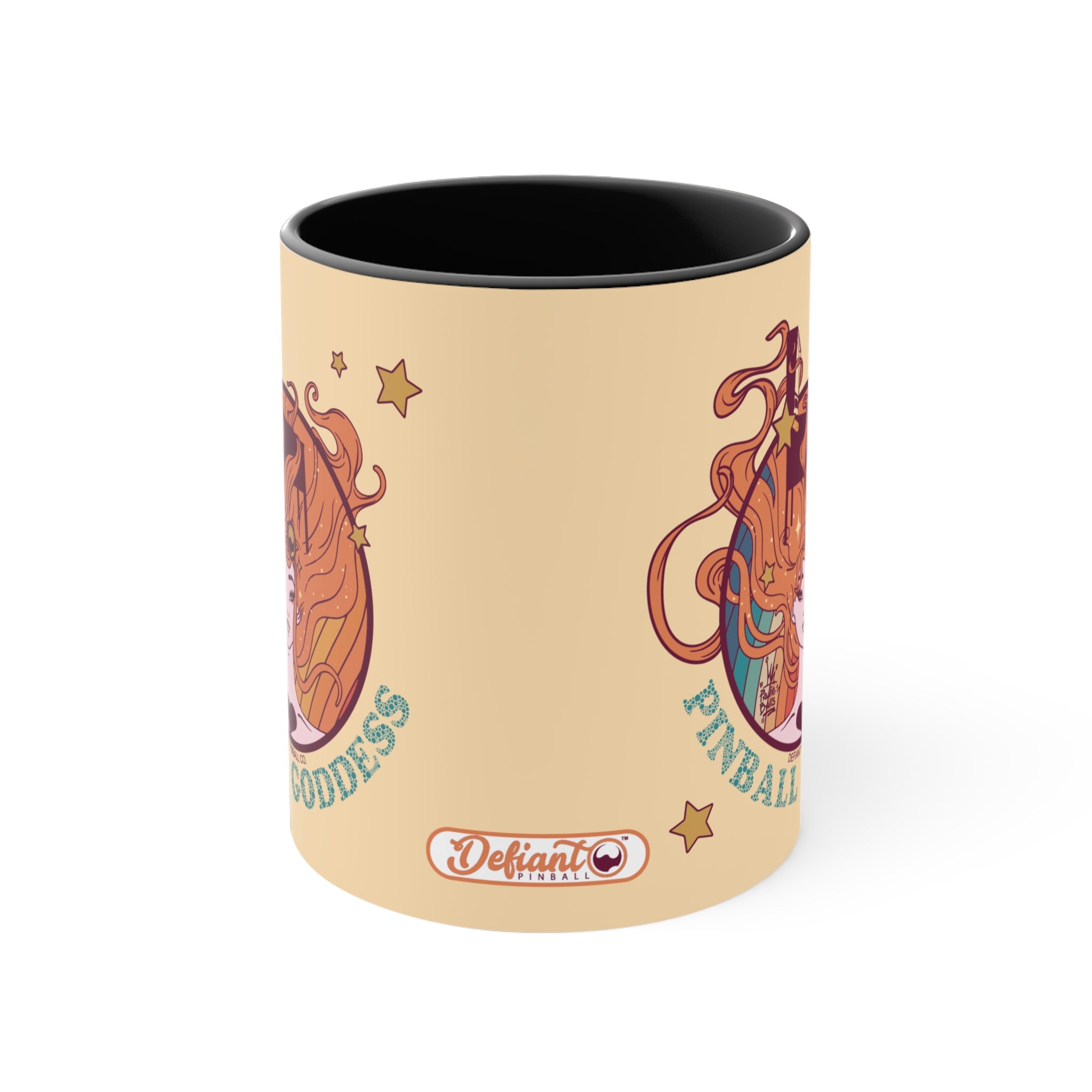 PINBALL GODDESS - Accent Coffee Mug, 11oz