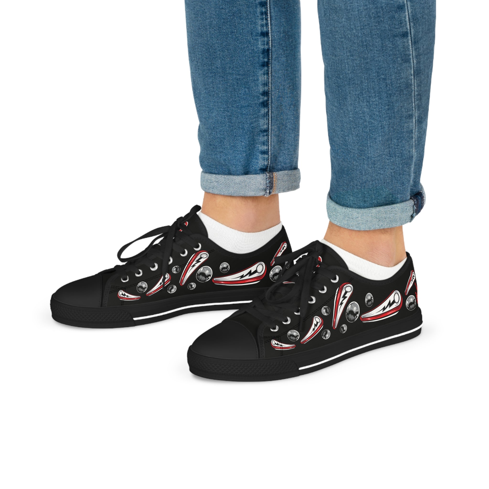 Flipper & Balls - Men's Low Top Sneakers