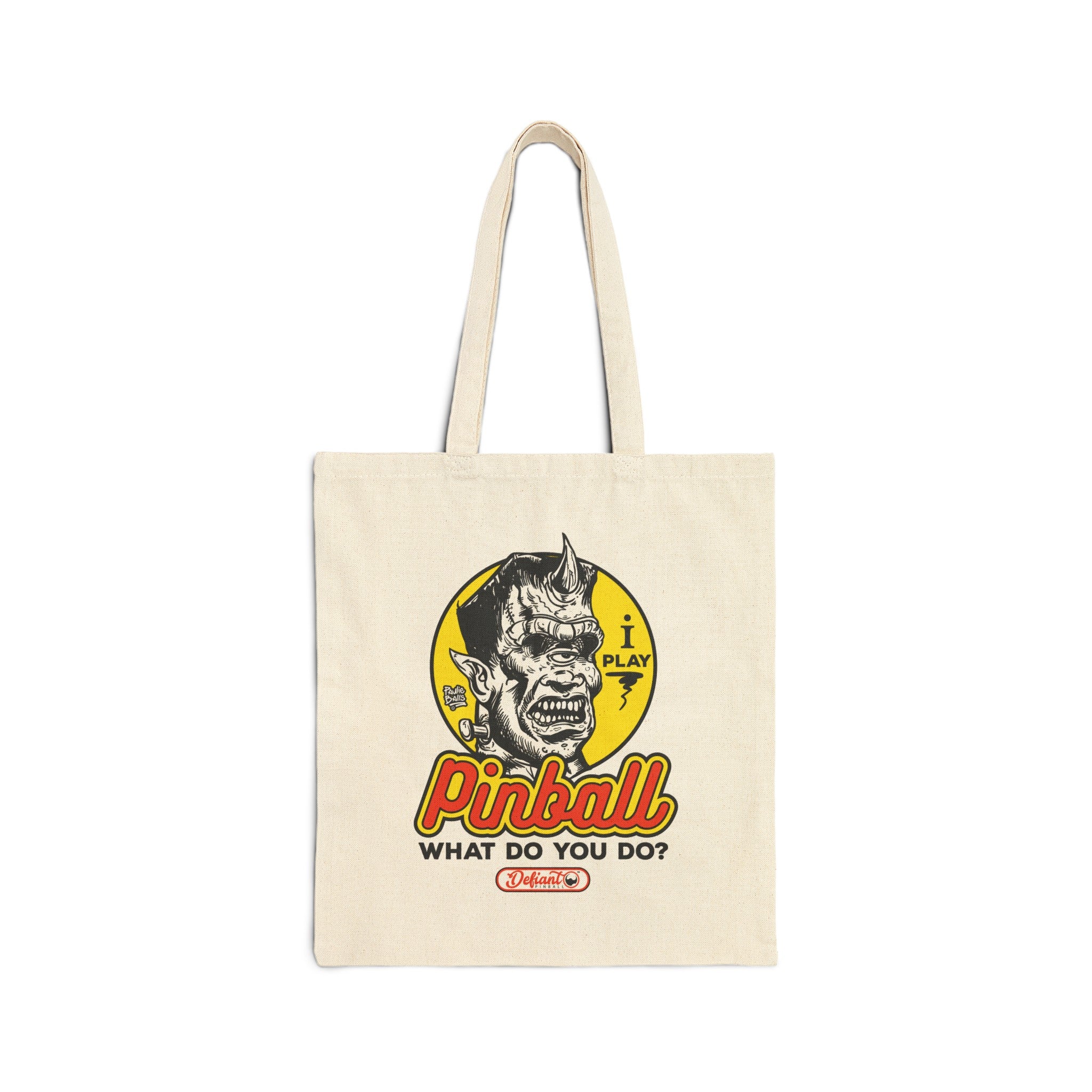 I Play Pinball What Do You Do? - Cotton Canvas Tote Bag