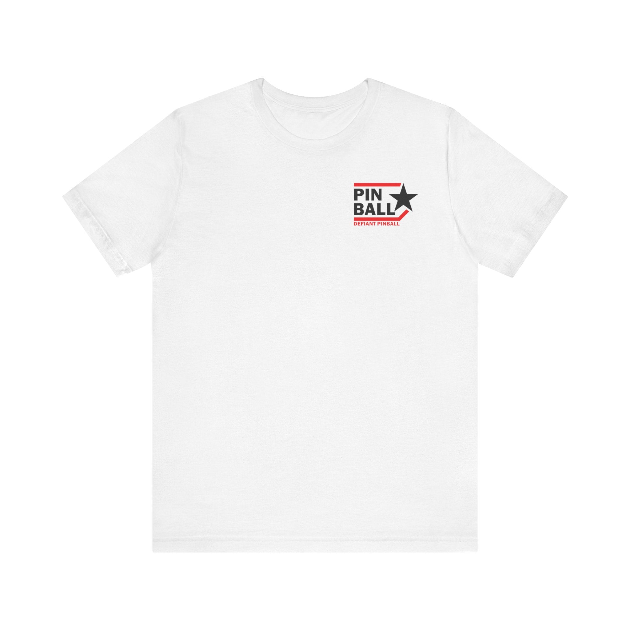 PINBALL Star - Front & Back Print Unisex Jersey Short Sleeve Tee