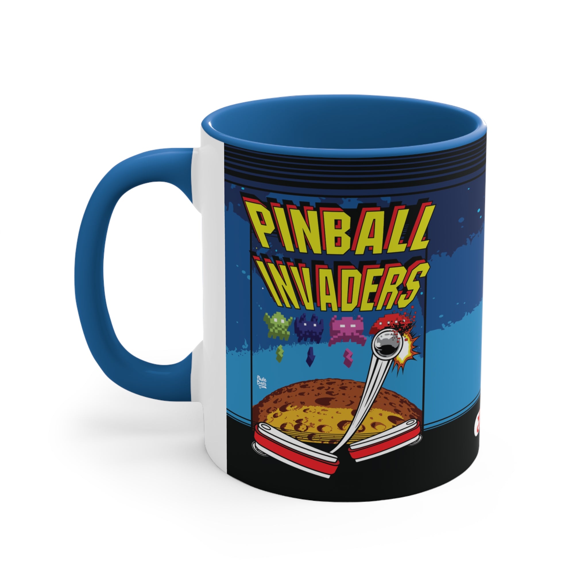 PINBALL INVADERS - Accent Coffee Mug, 11oz