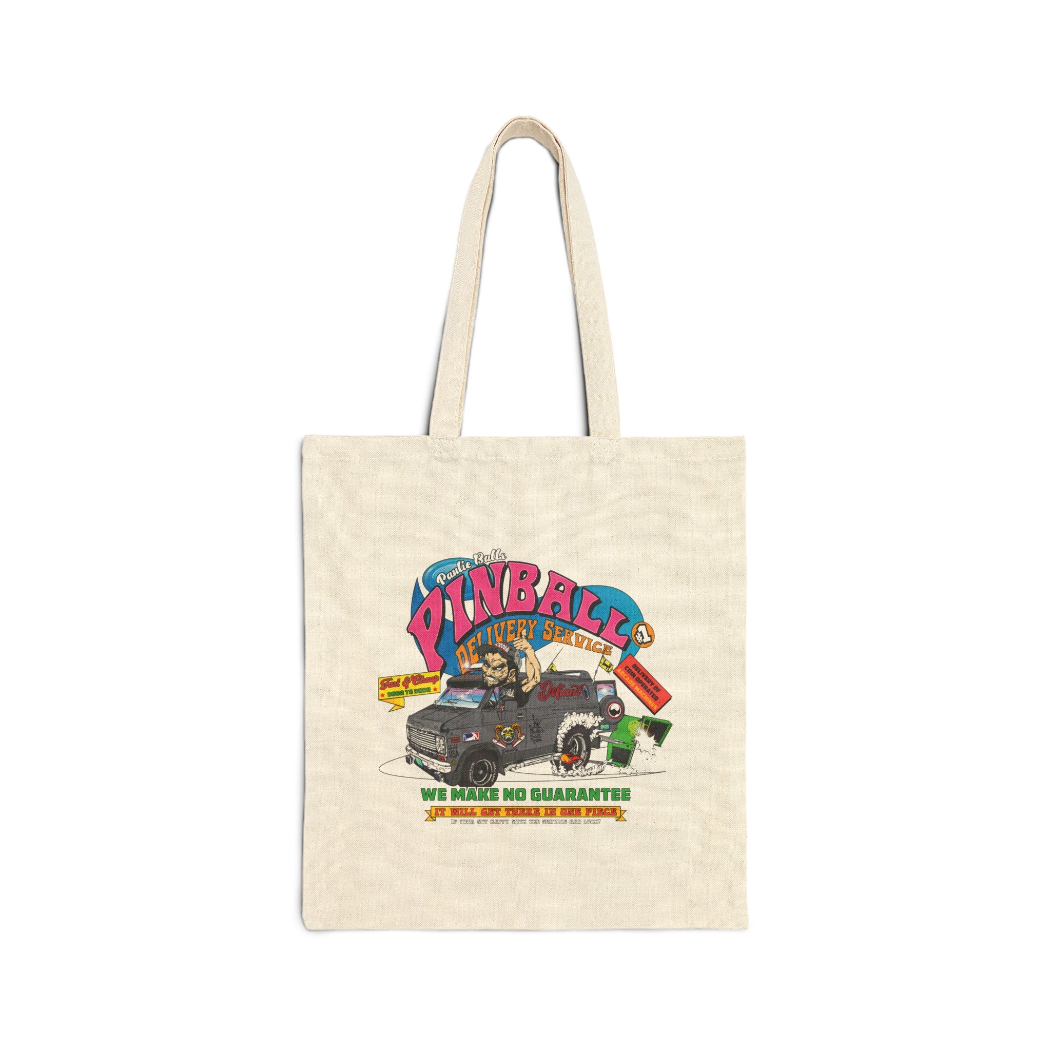 Pinball Delivery No Guarantee - Cotton Canvas Tote Bag