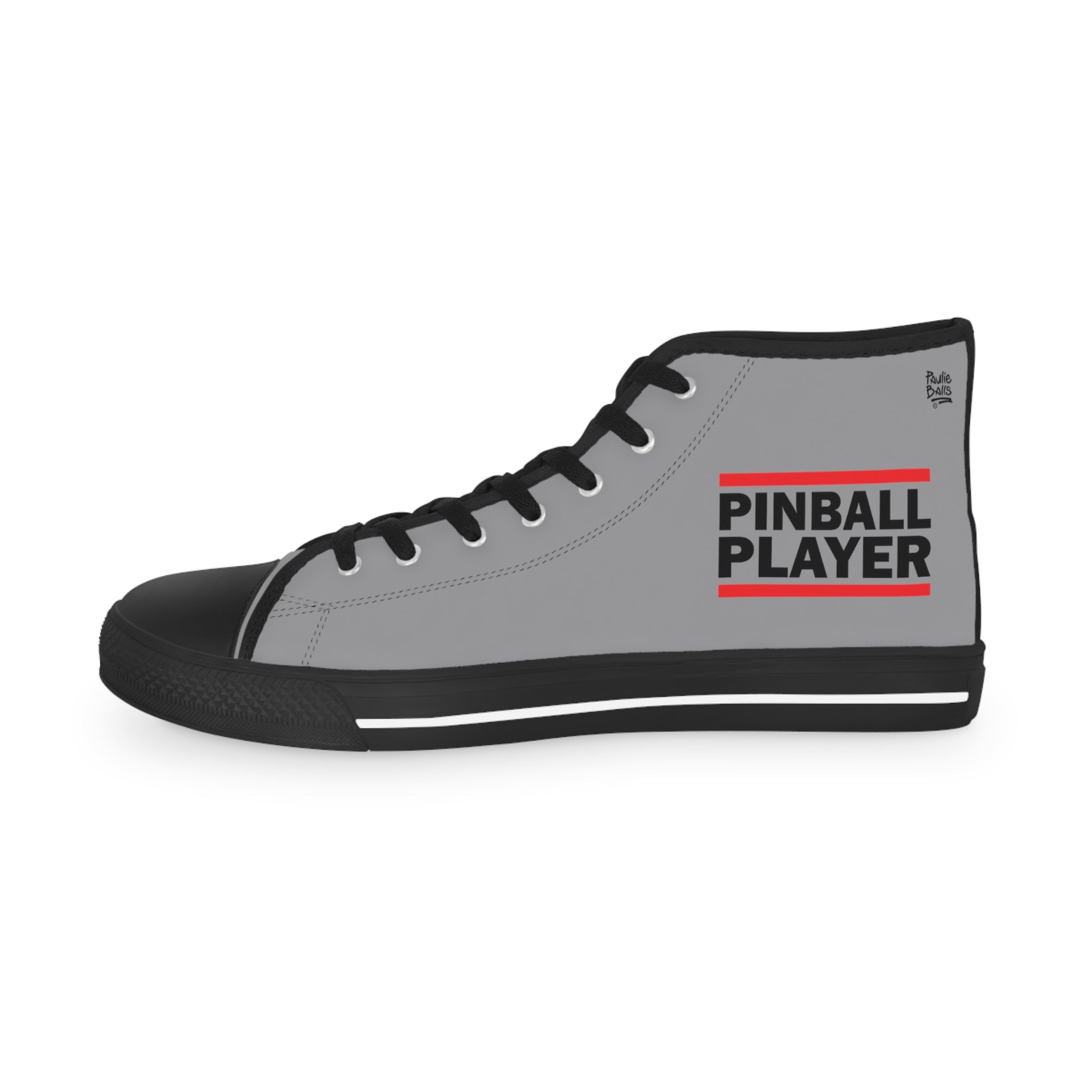 PINBALL PLAYER - Men's High Top Sneakers - Grey