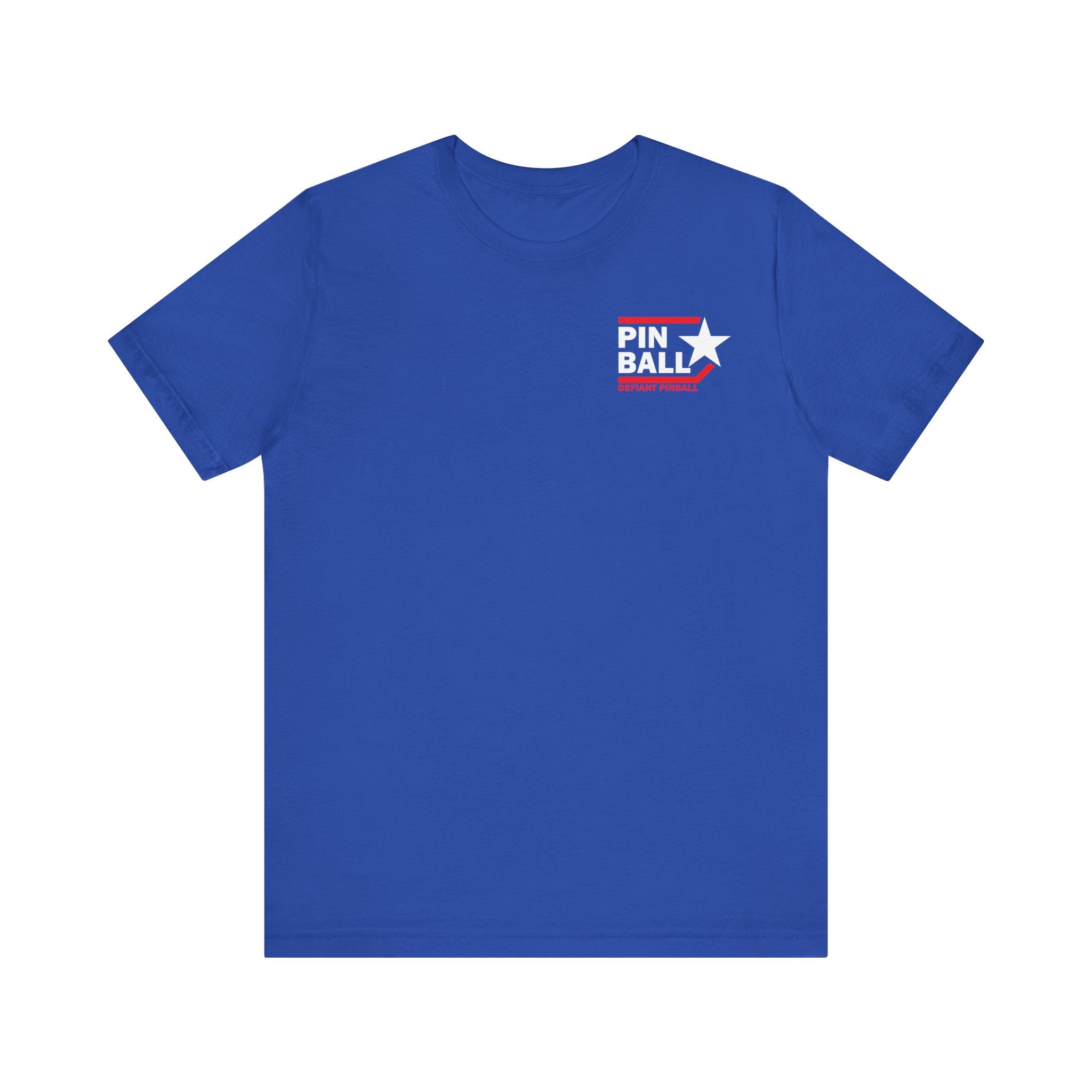 PINBALL Star - Front & Back Print Unisex Jersey Short Sleeve Tee