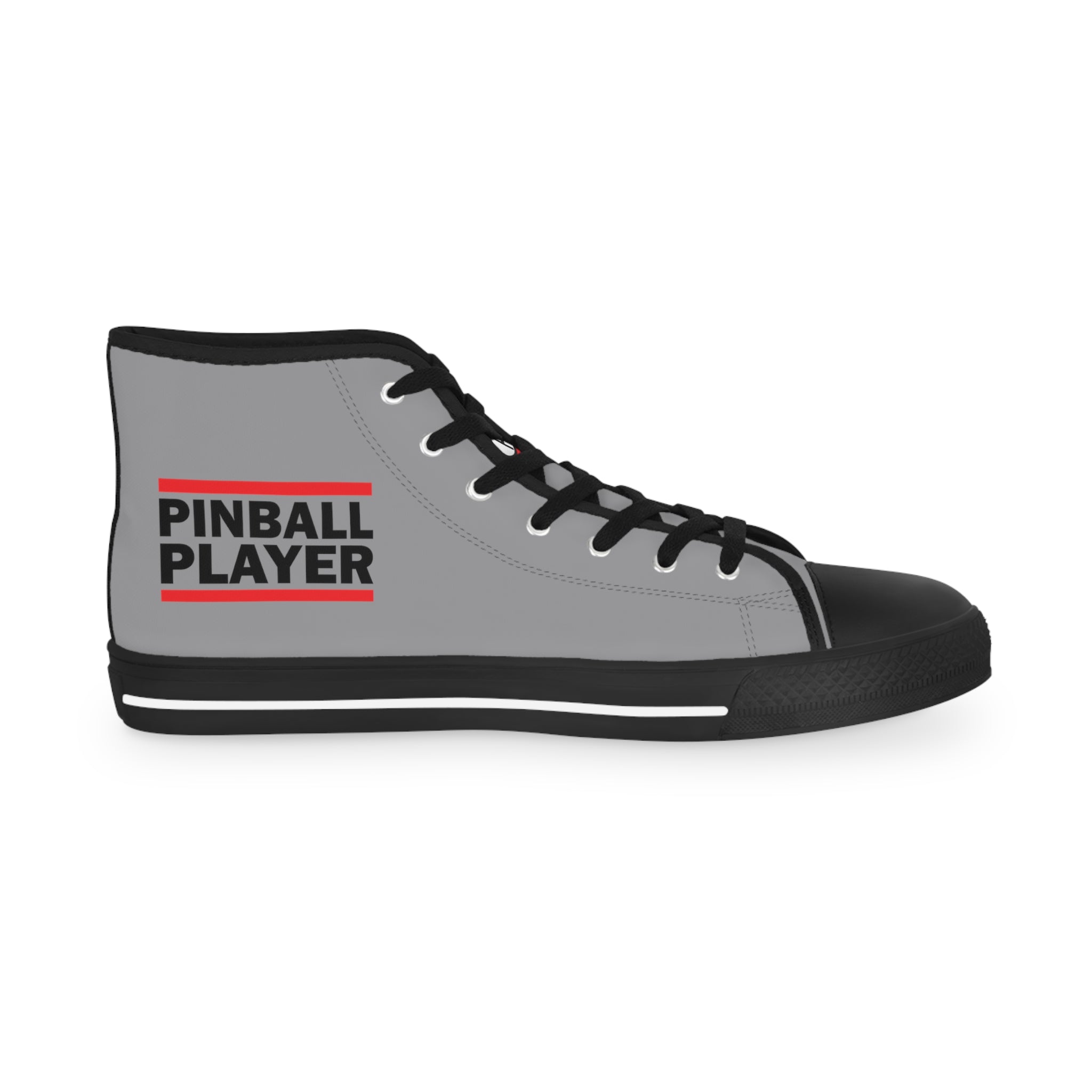 PINBALL PLAYER - Men's High Top Sneakers - Grey
