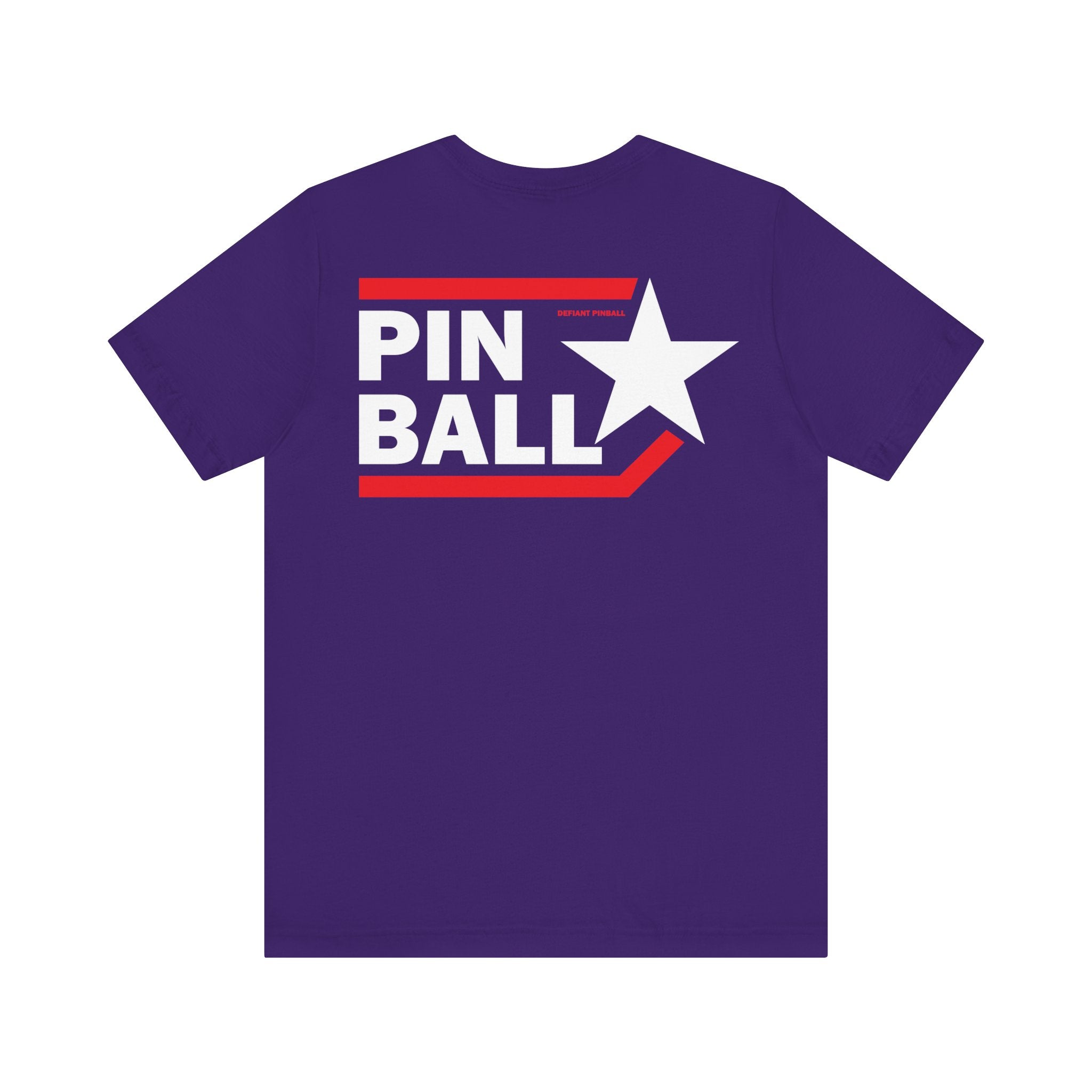PINBALL Star - Front & Back Print Unisex Jersey Short Sleeve Tee