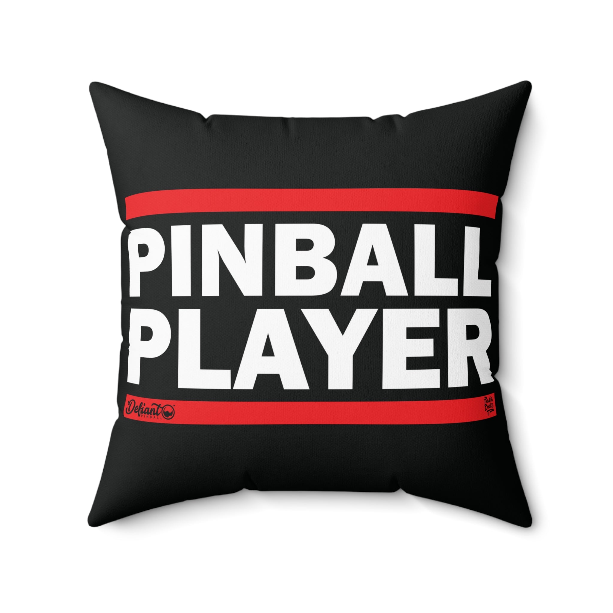 PINBALL PLAYER - Spun Polyester Square Pillow