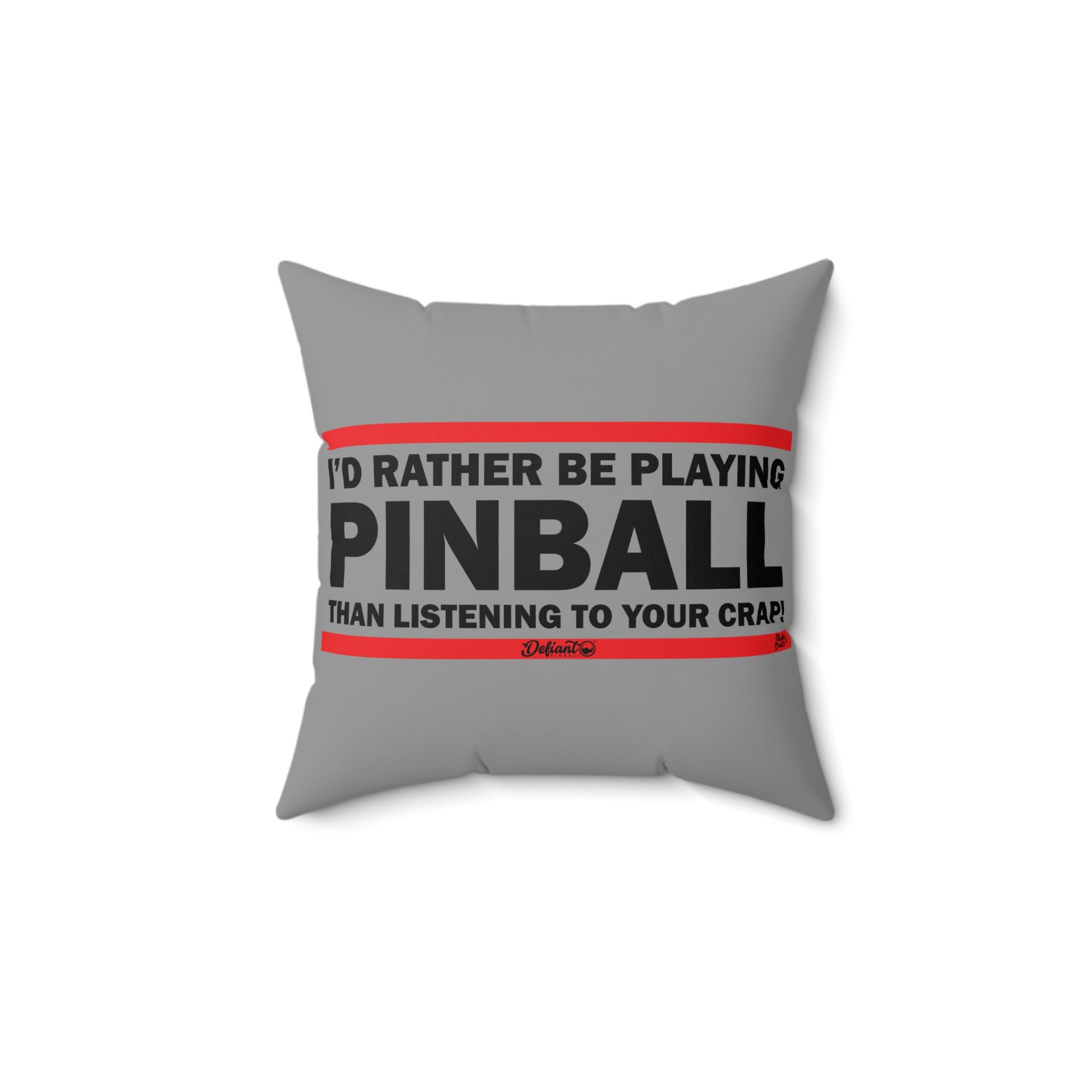 I'D RATHER BE PLAYING - Spun Polyester Square Pillow