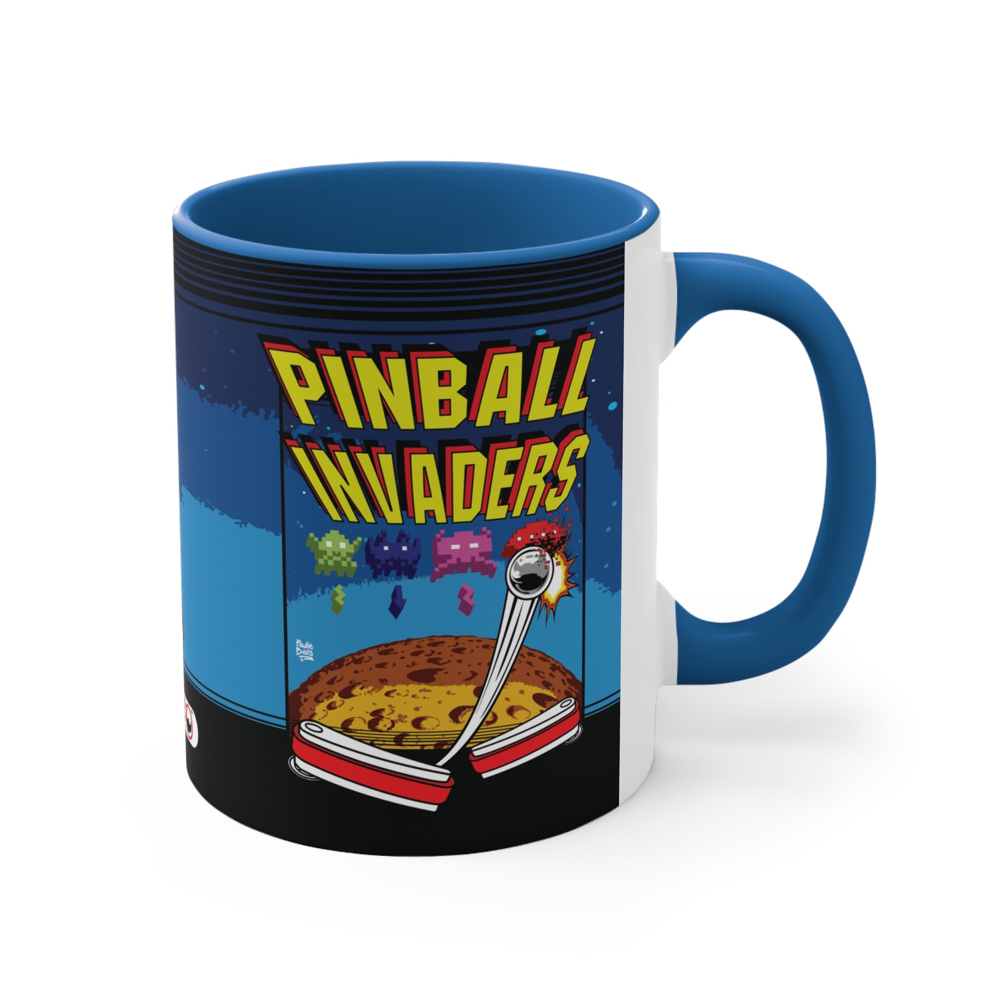 PINBALL INVADERS - Accent Coffee Mug, 11oz
