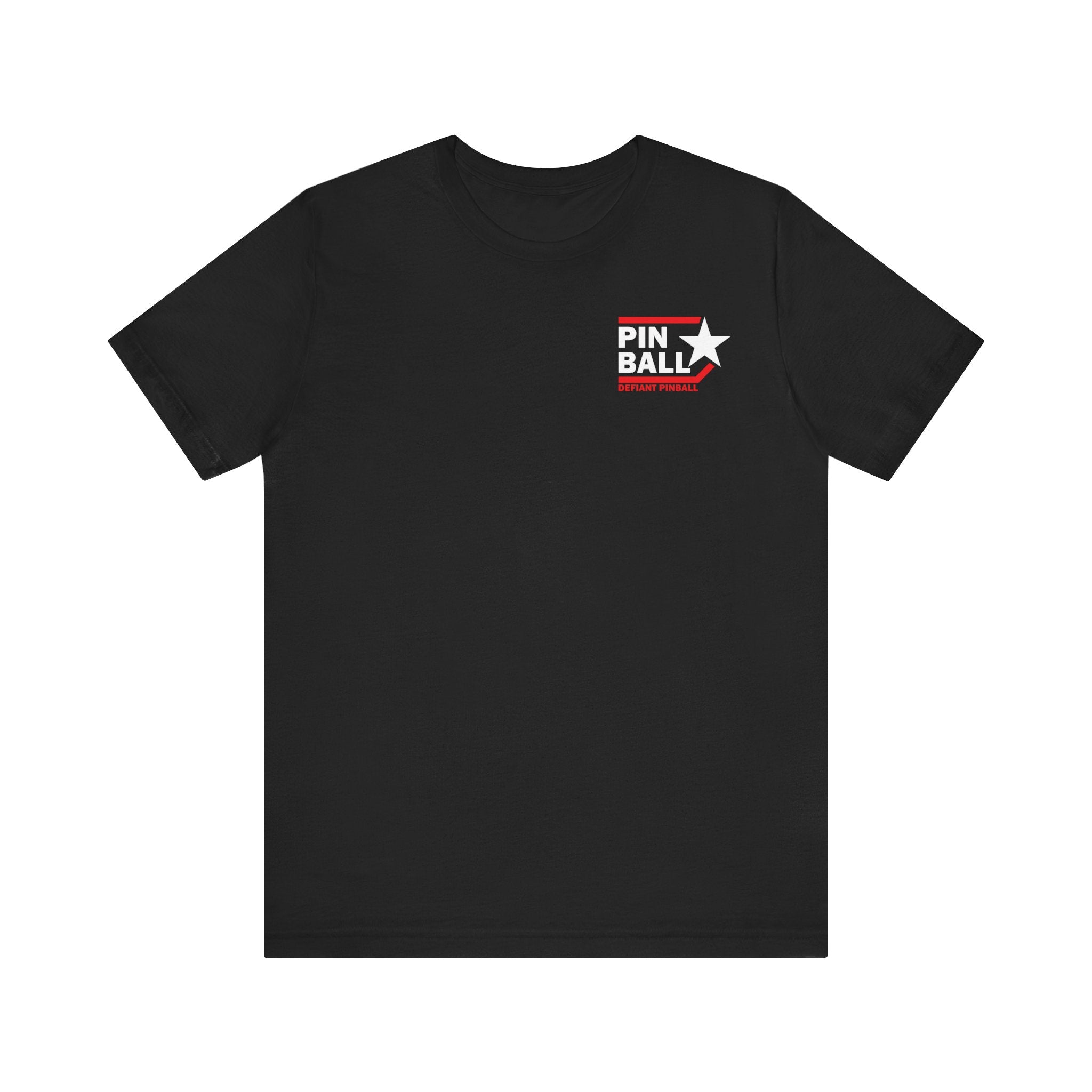 PINBALL Star - Front & Back Print Unisex Jersey Short Sleeve Tee