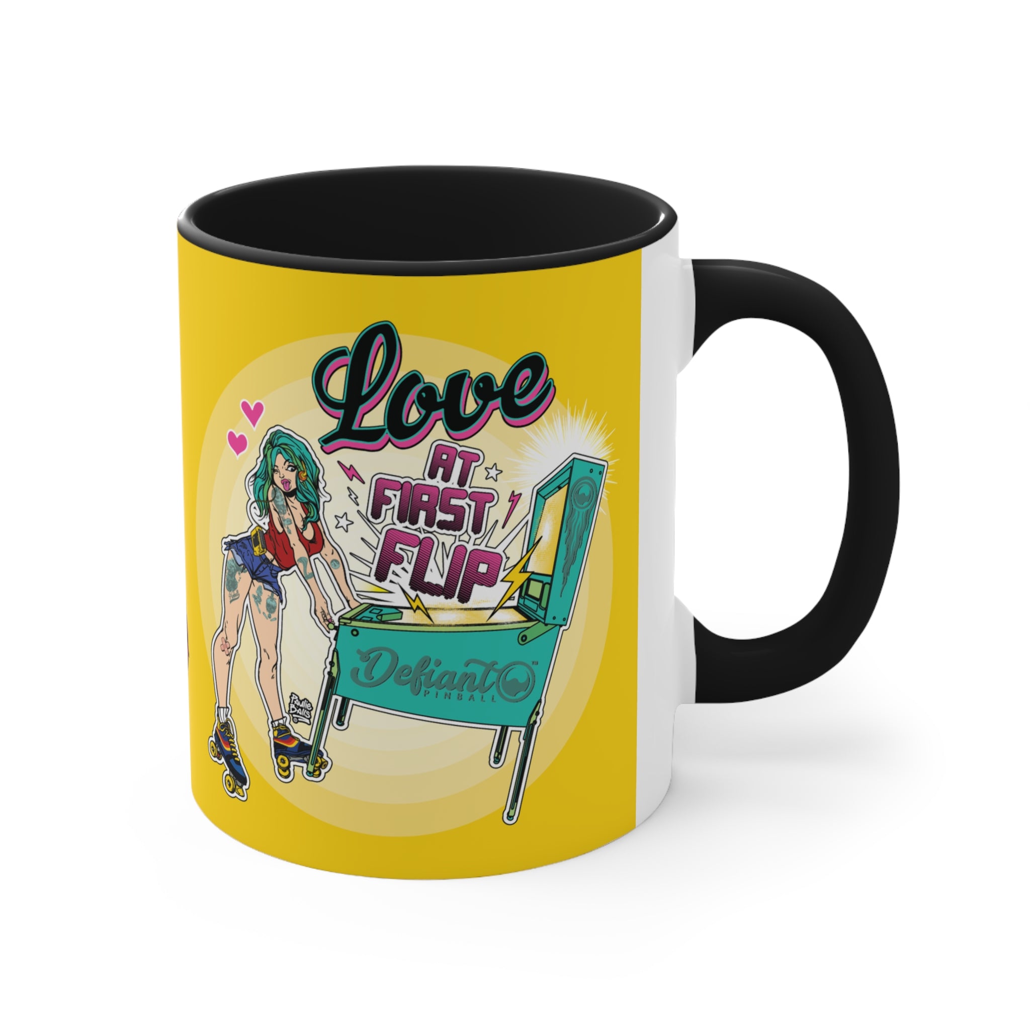 Love At First Flip - Accent Coffee Mug, 11oz