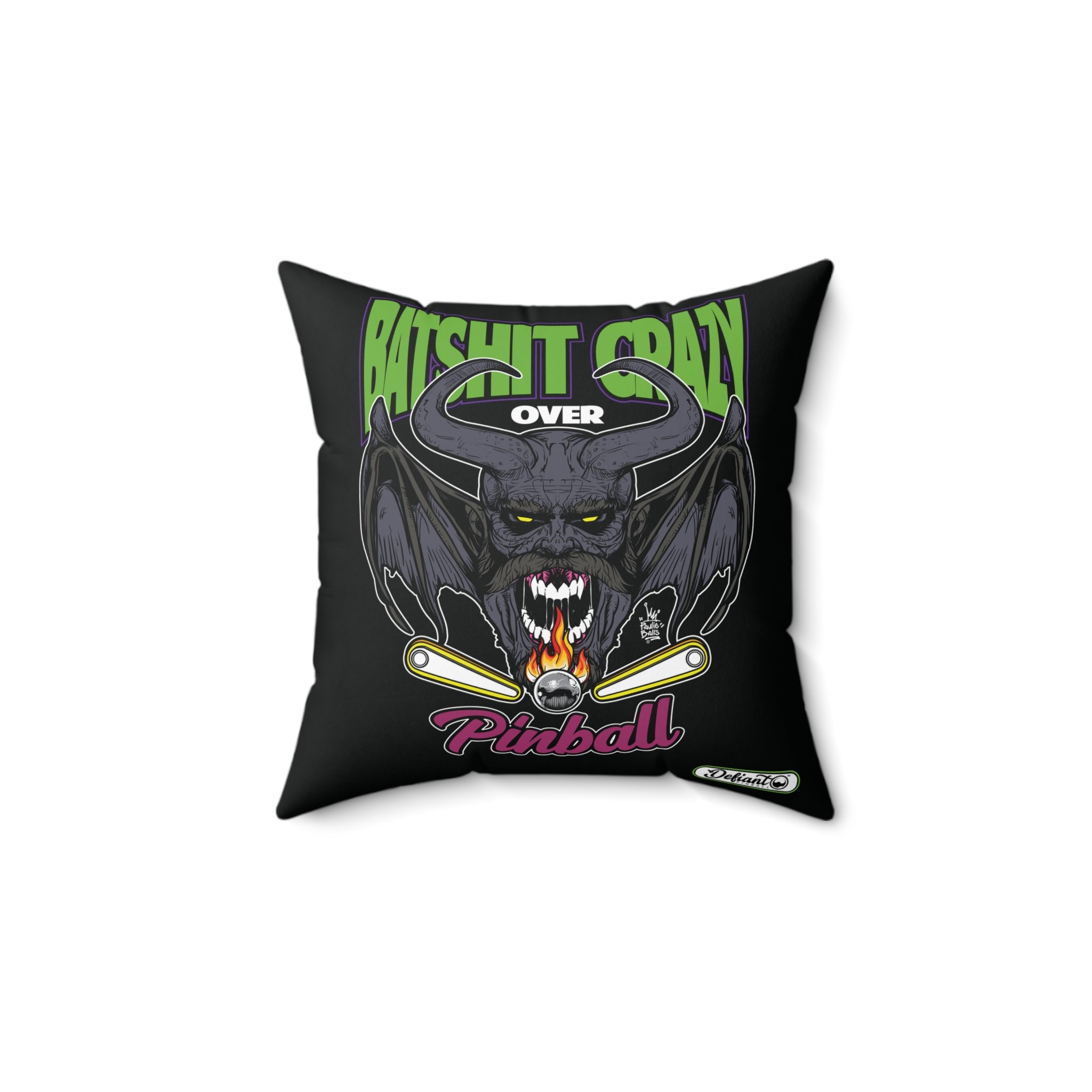 Bat Shit Crazy - Spun Polyester Square Pillow