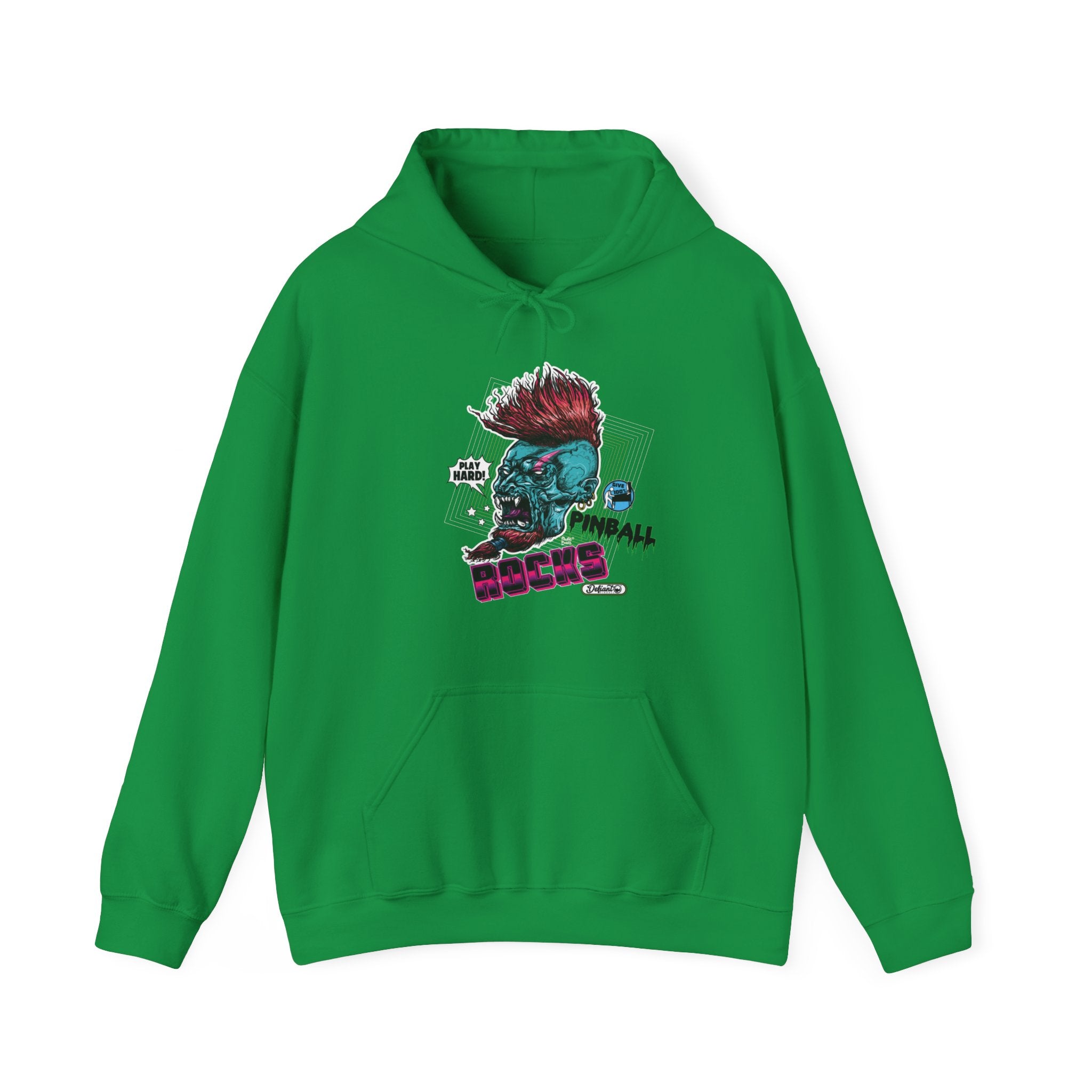 PINBALL ROCKS - (Demon Version) - Unisex Heavy Blend™ Hooded Sweatshirt