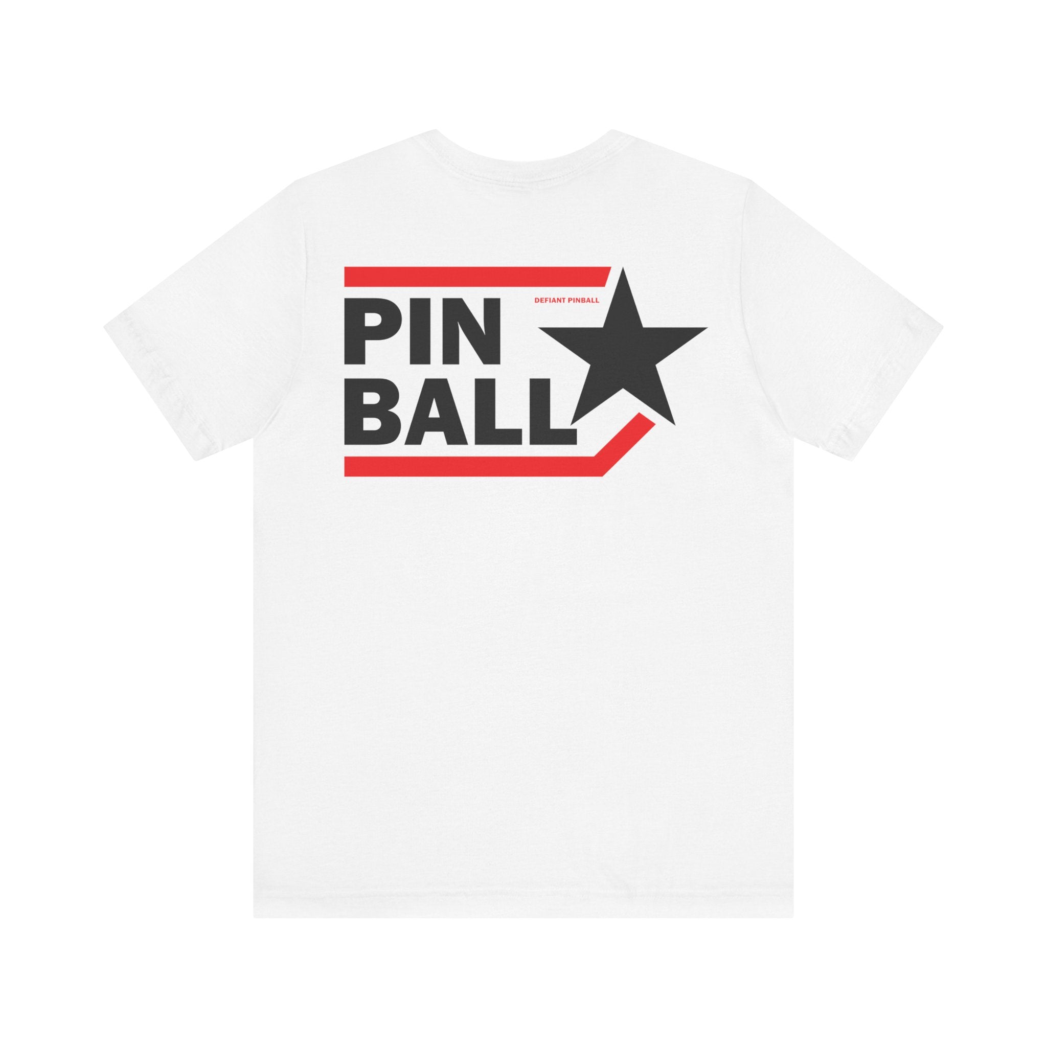 PINBALL Star - Front & Back Print Unisex Jersey Short Sleeve Tee