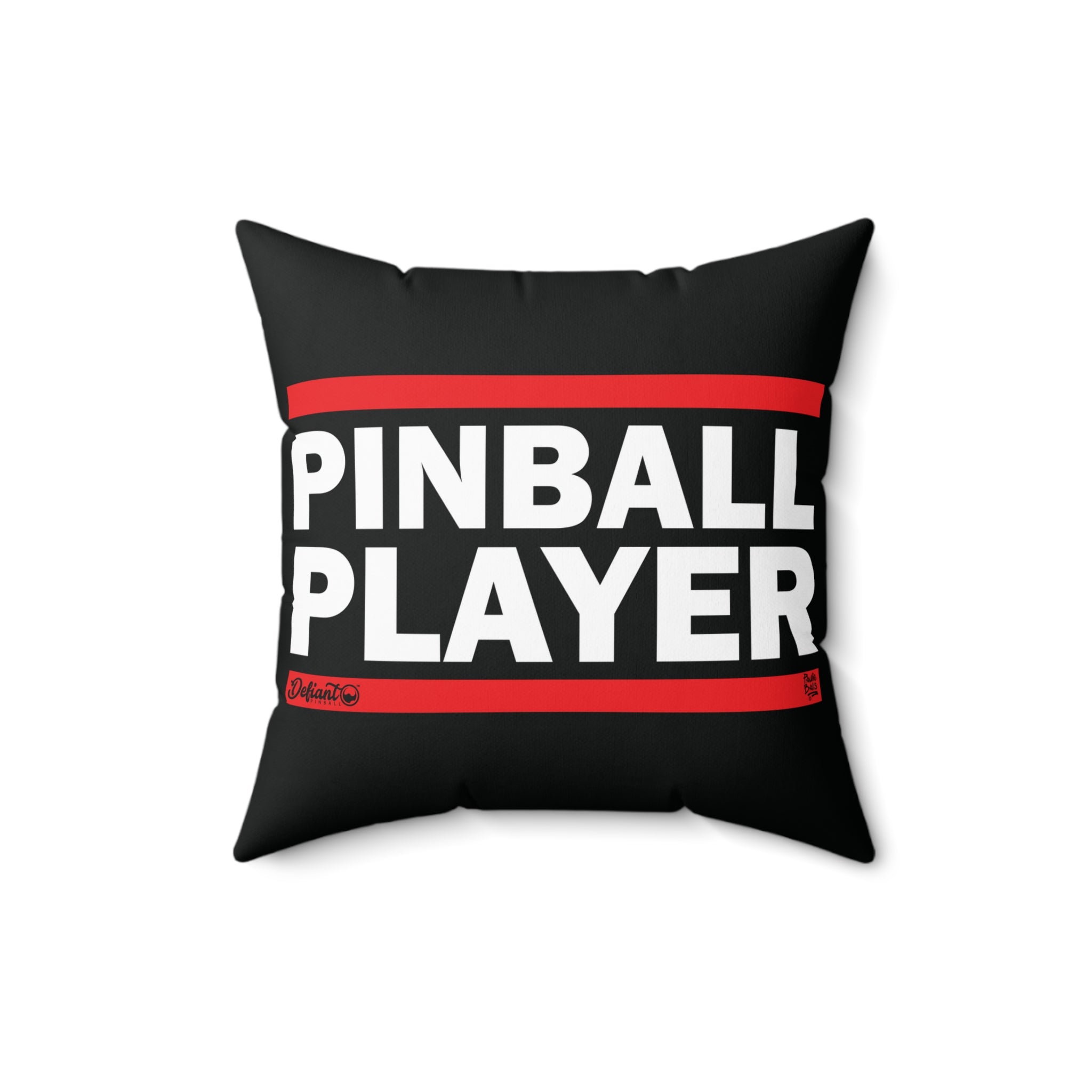 PINBALL PLAYER - Spun Polyester Square Pillow