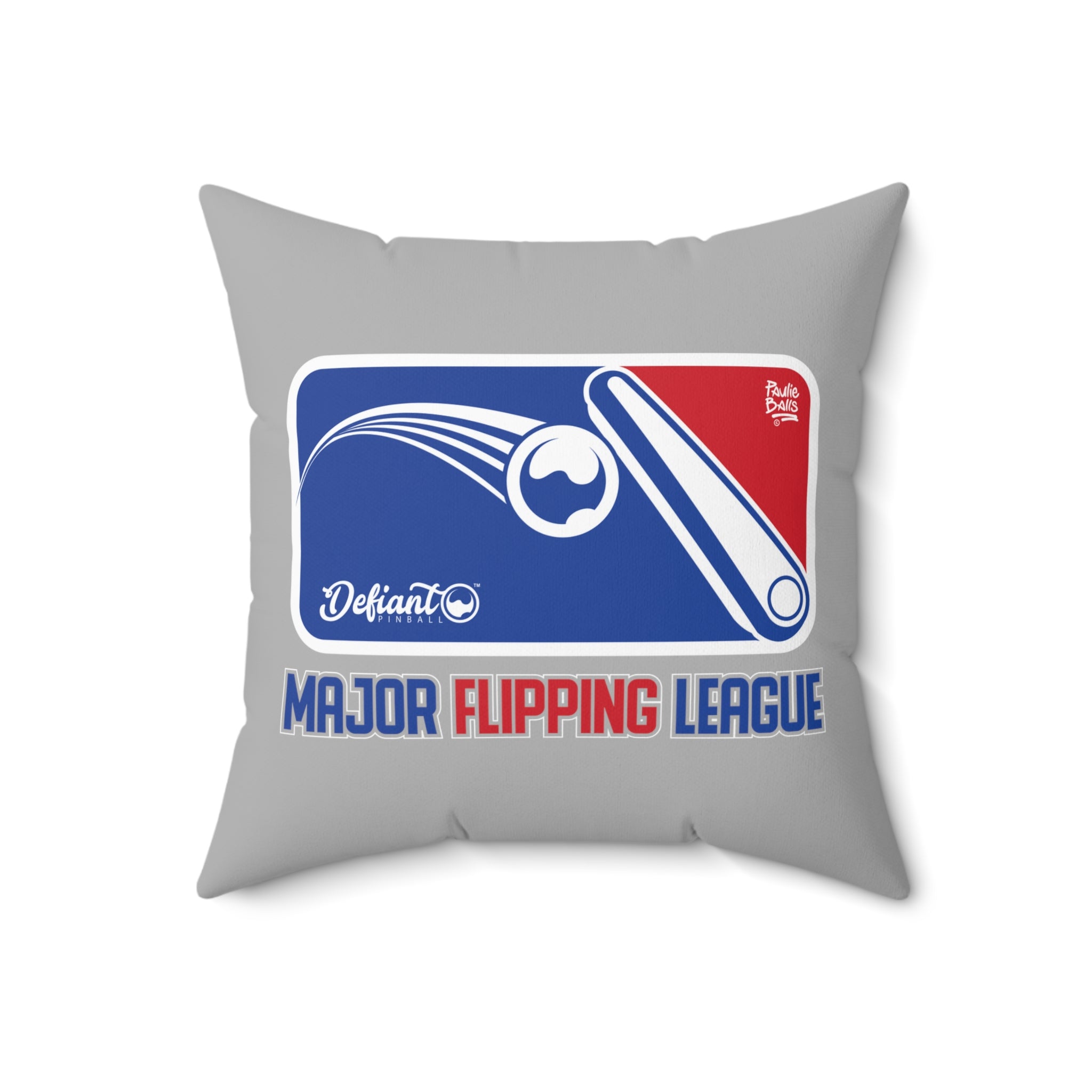 MAJOR FLIPPING LEAGUE - Spun Polyester Square Pillow