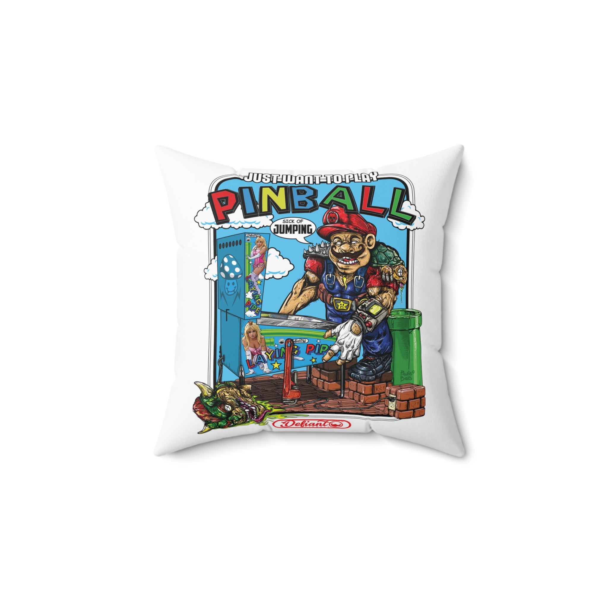 SICK OF JUMPING - Spun Polyester Square Pillow