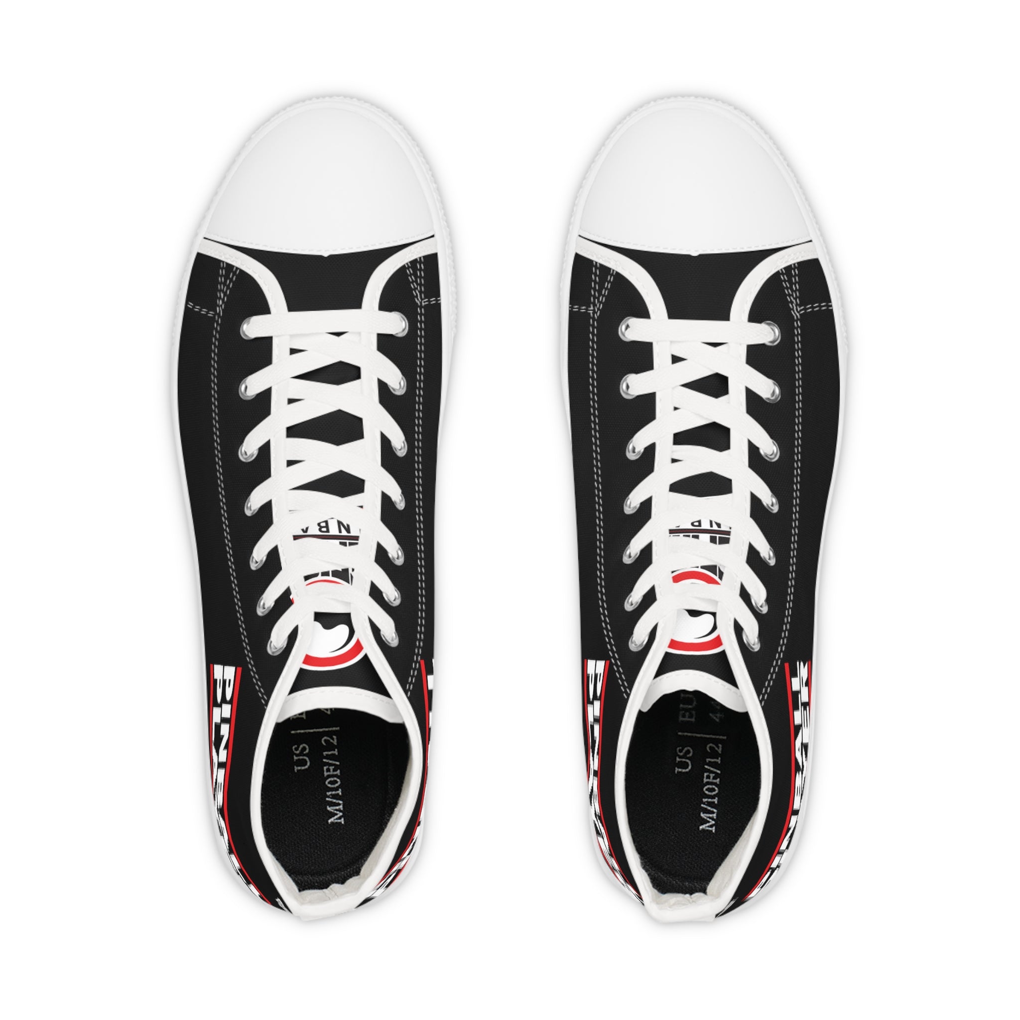 PINBALL PLAYER - Men's High Top Sneakers- Black