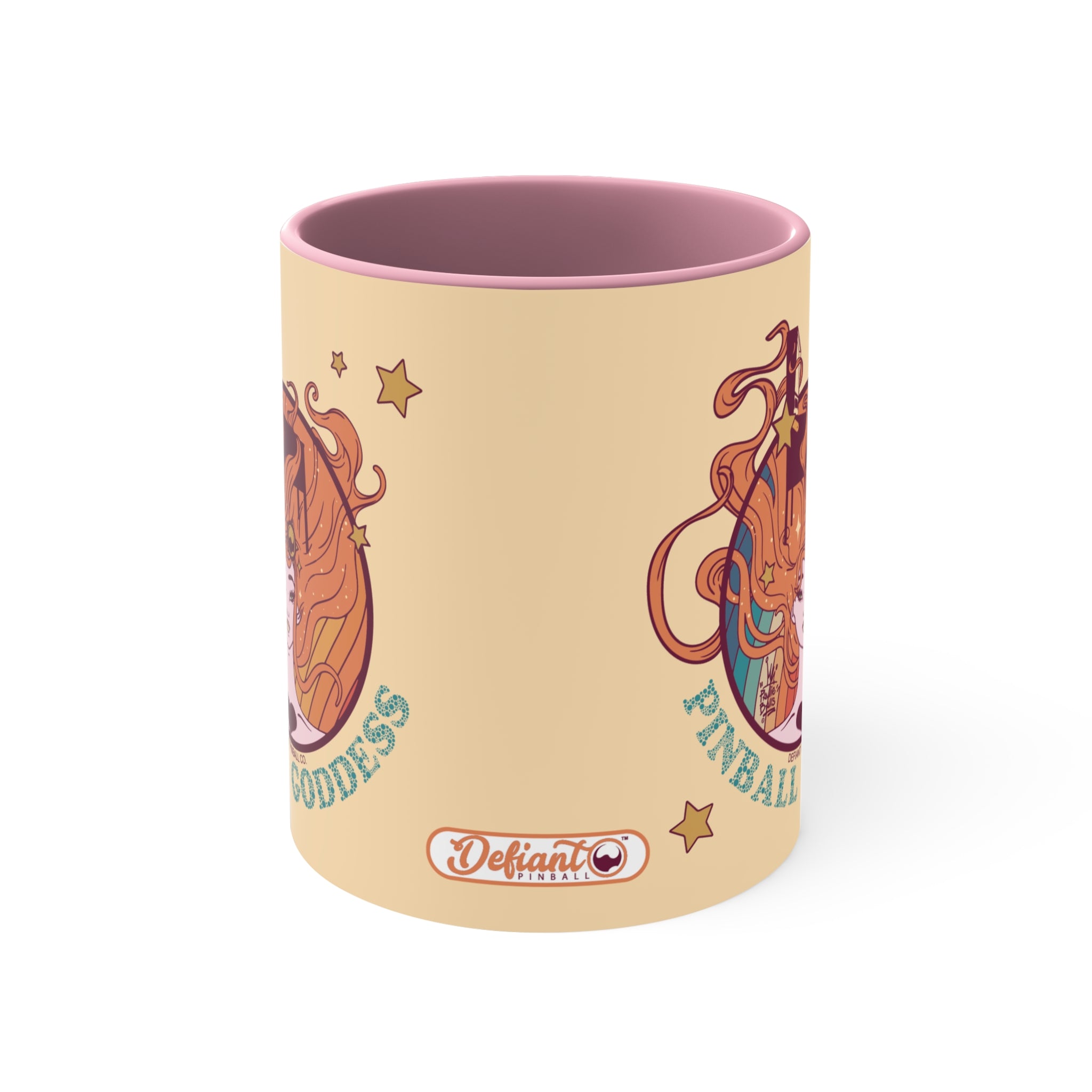 PINBALL GODDESS - Accent Coffee Mug, 11oz