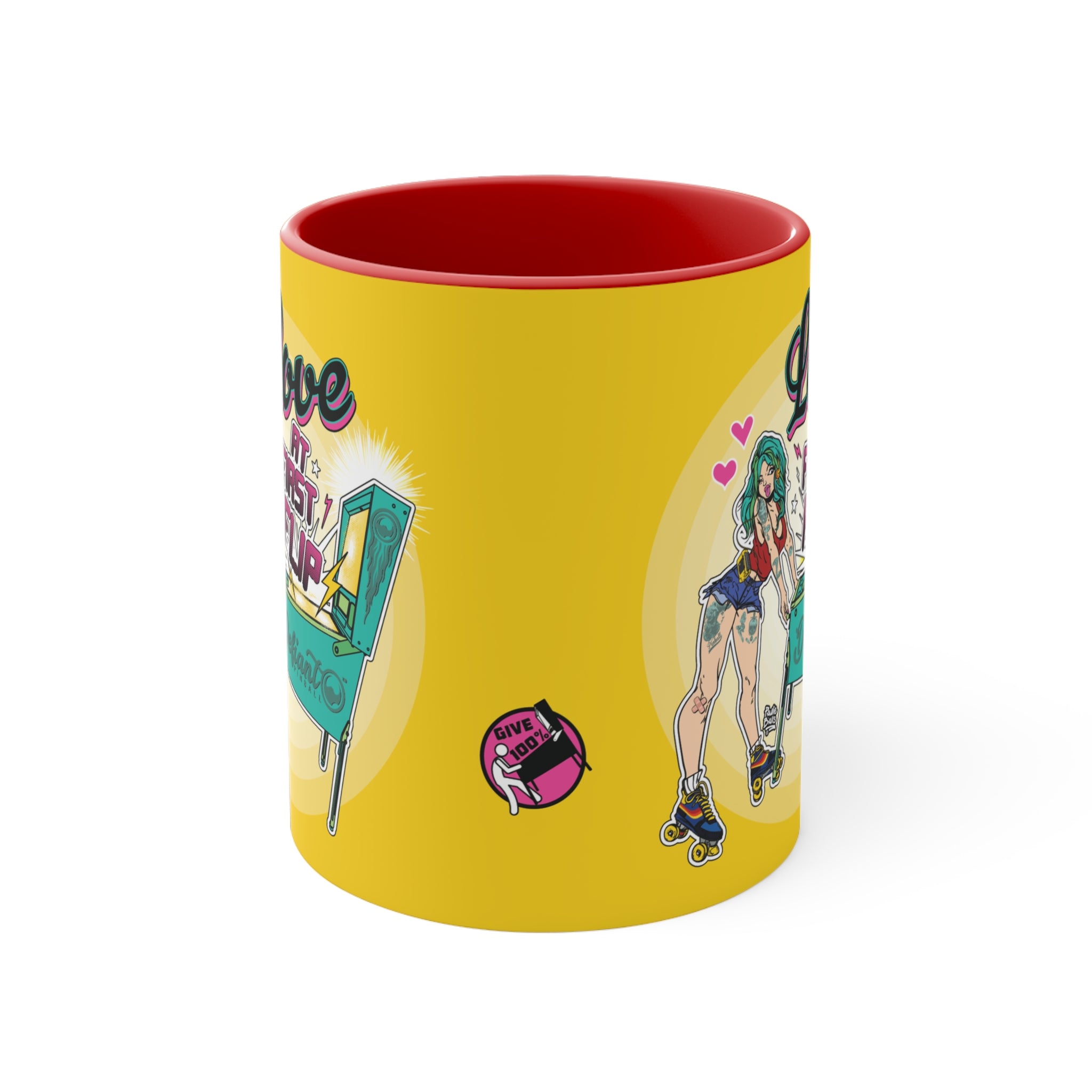 Love At First Flip - Accent Coffee Mug, 11oz