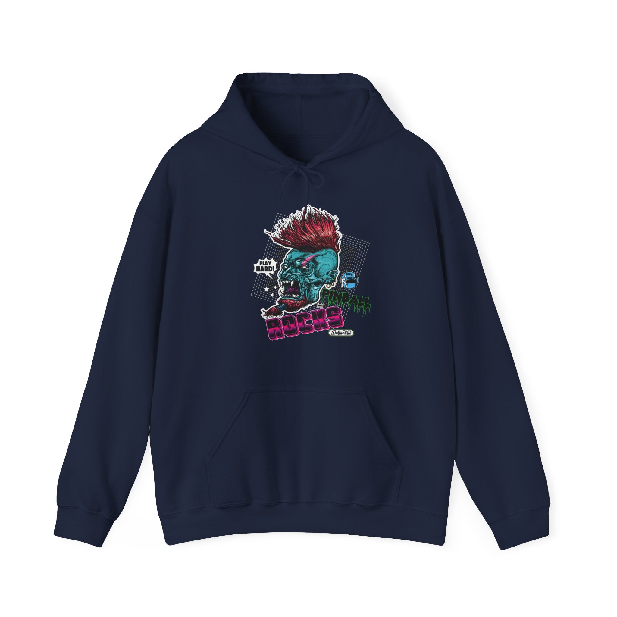 PINBALL ROCKS - (Demon Version) - Unisex Heavy Blend™ Hooded Sweatshirt