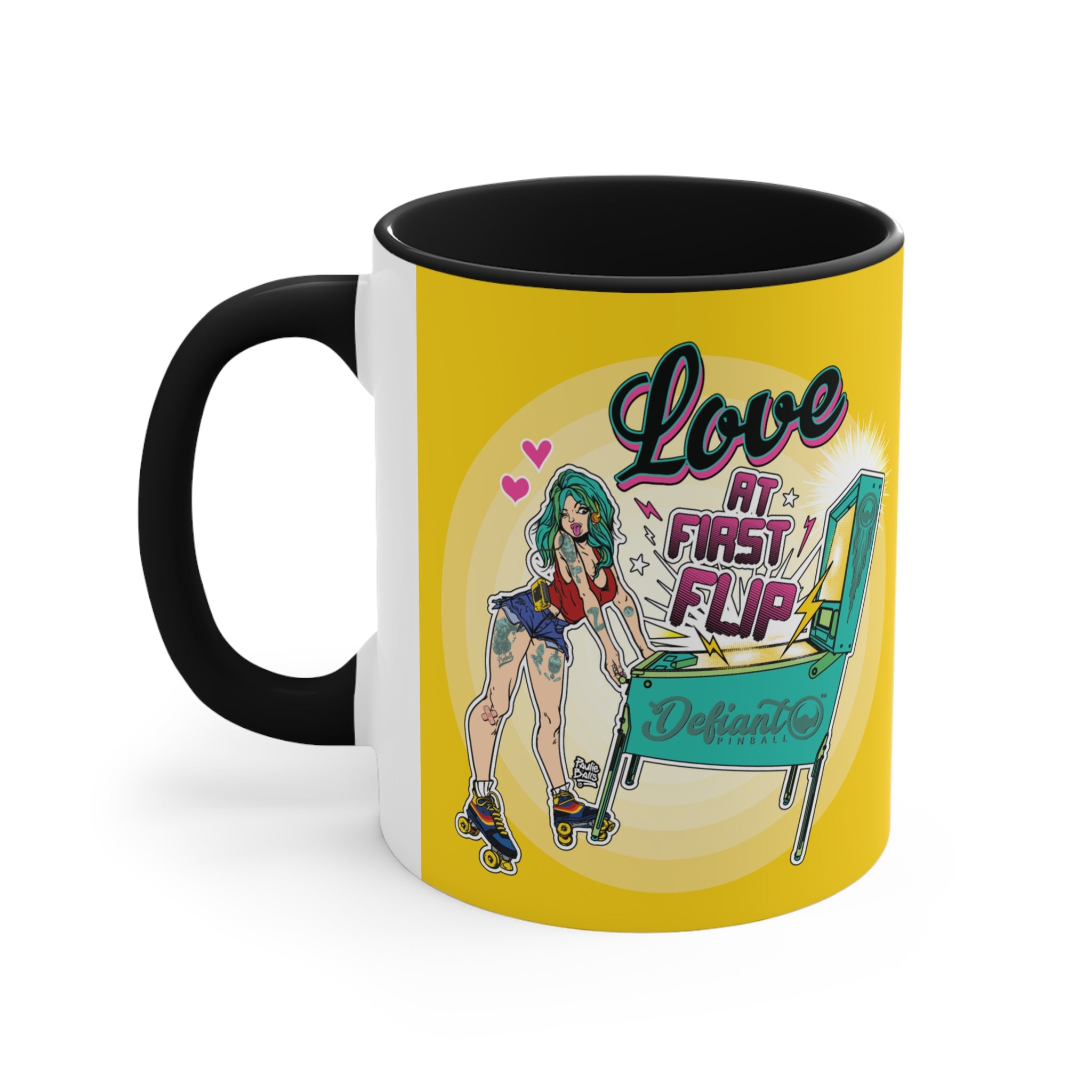 Love At First Flip - Accent Coffee Mug, 11oz