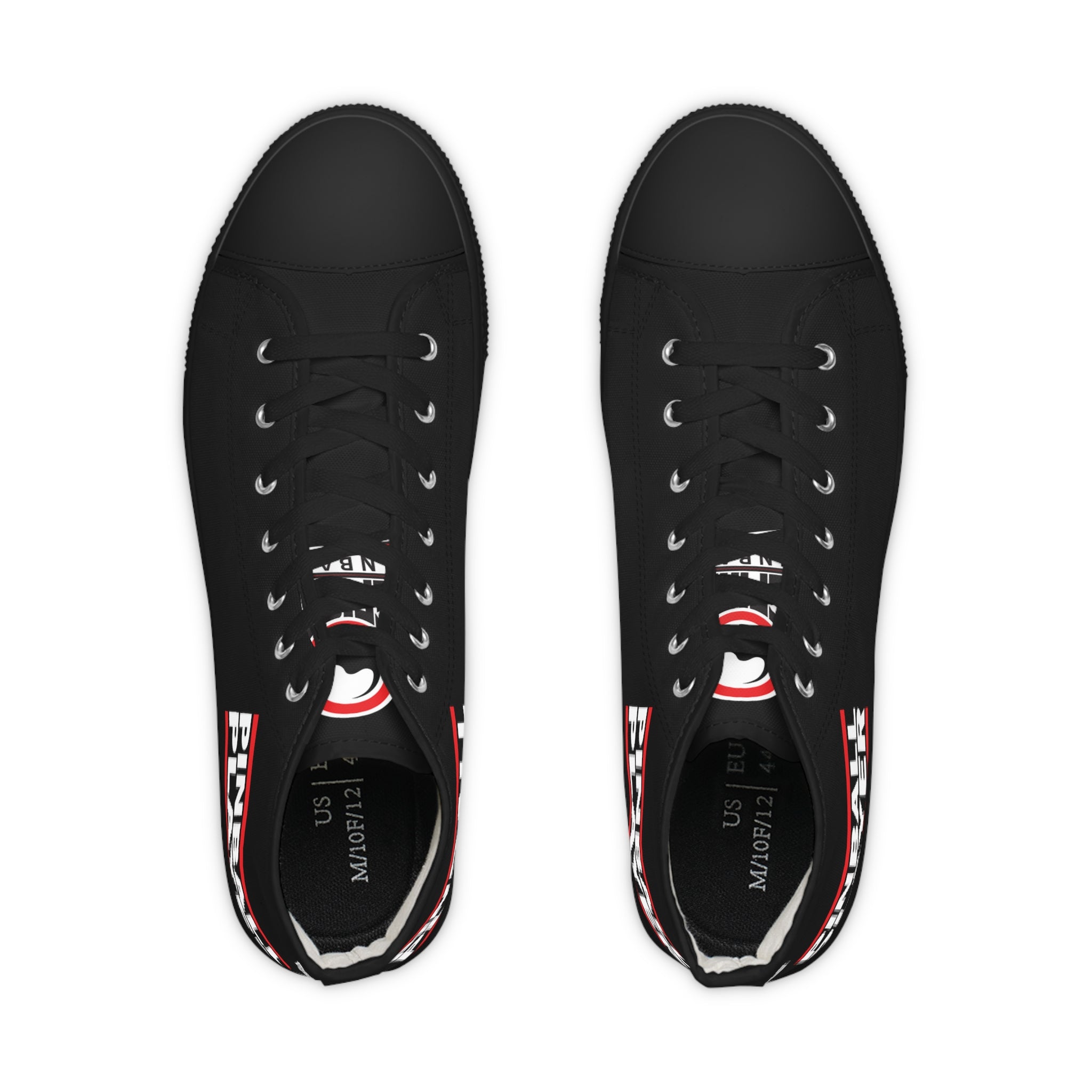 PINBALL PLAYER - Men's High Top Sneakers- Black