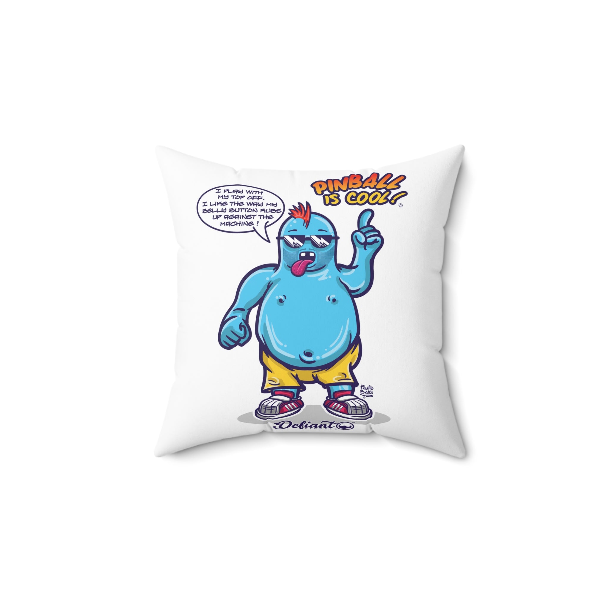 PINBALL IS COOL! - Spun Polyester Square Pillow