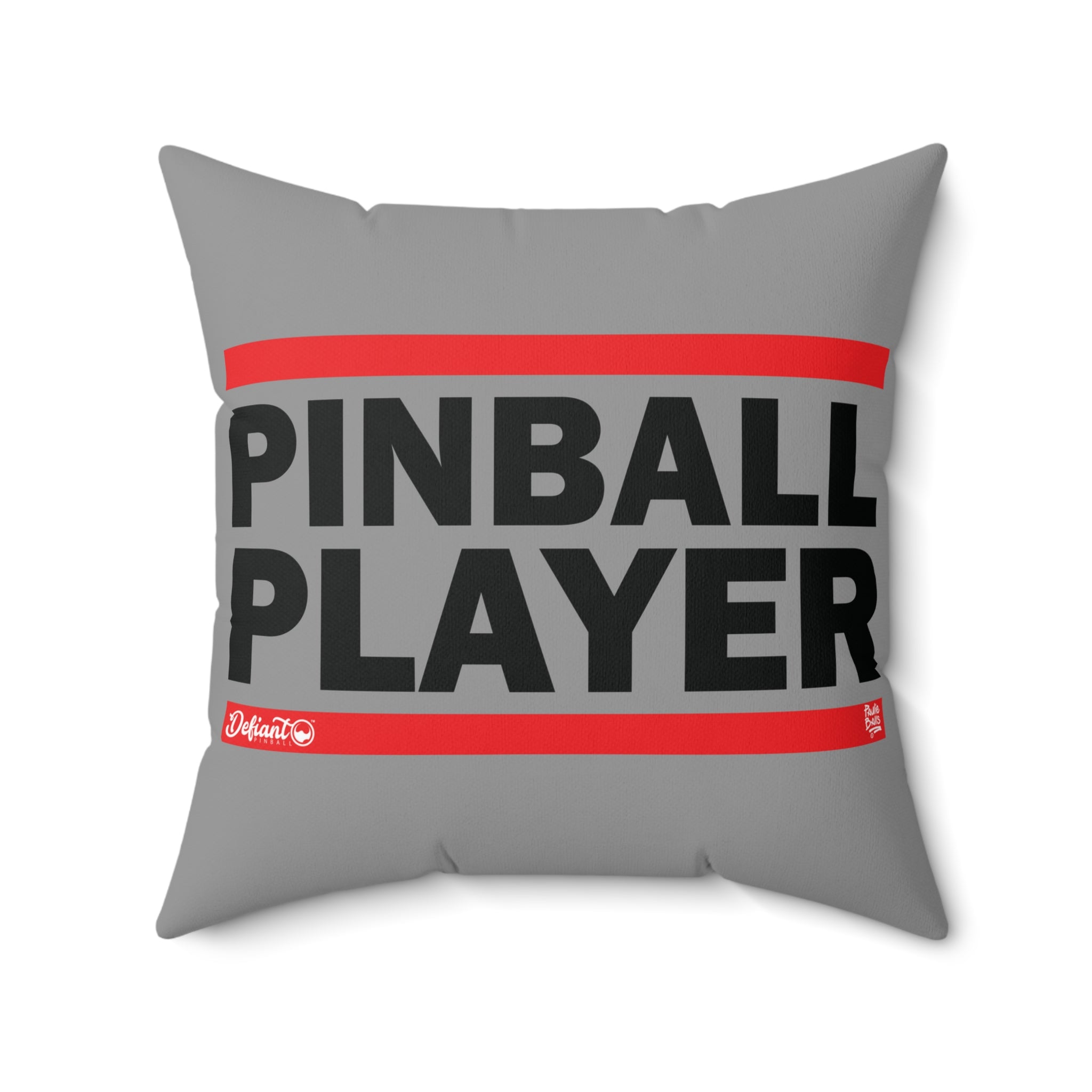 PINBALL PLAYER - Spun Polyester Square Pillow