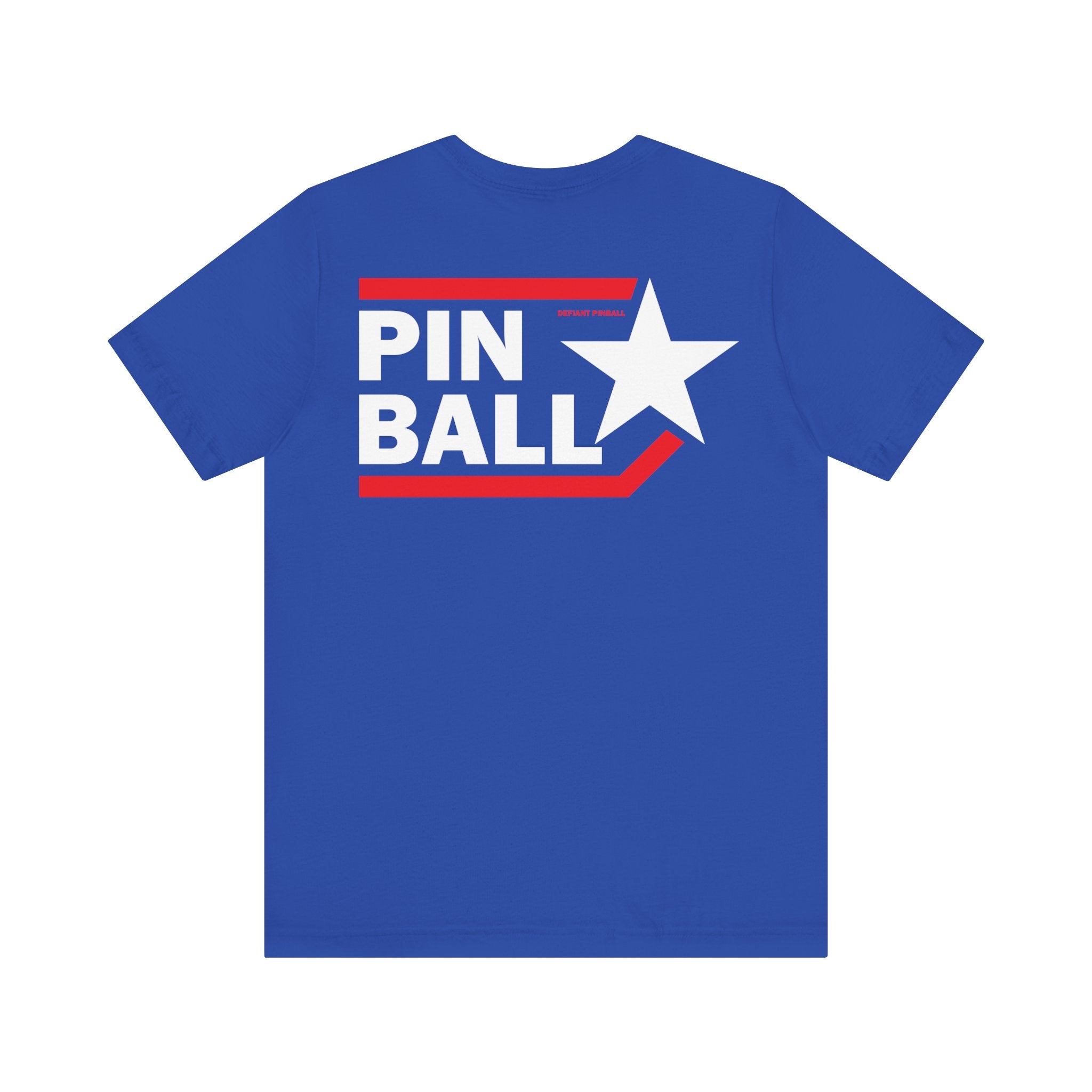 PINBALL Star - Front & Back Print Unisex Jersey Short Sleeve Tee