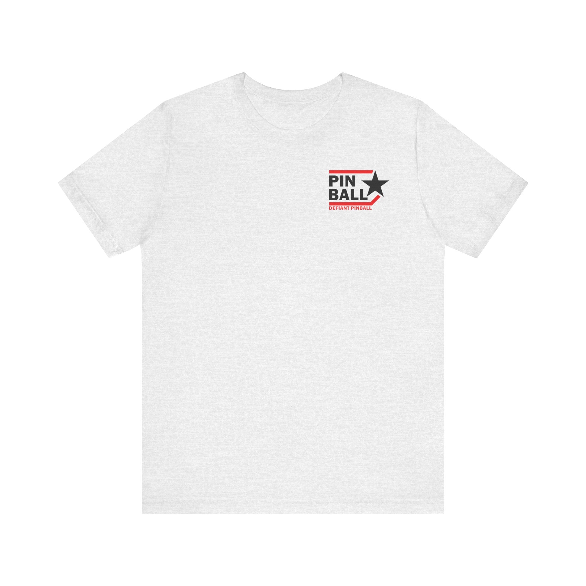 PINBALL Star - Front & Back Print Unisex Jersey Short Sleeve Tee