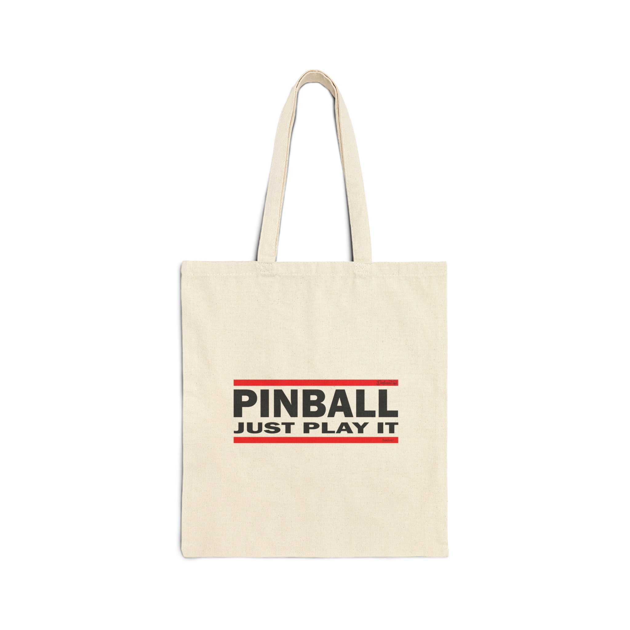 PINBALL JUST PLAY IT Version 2.1 - Cotton Canvas Tote Bag