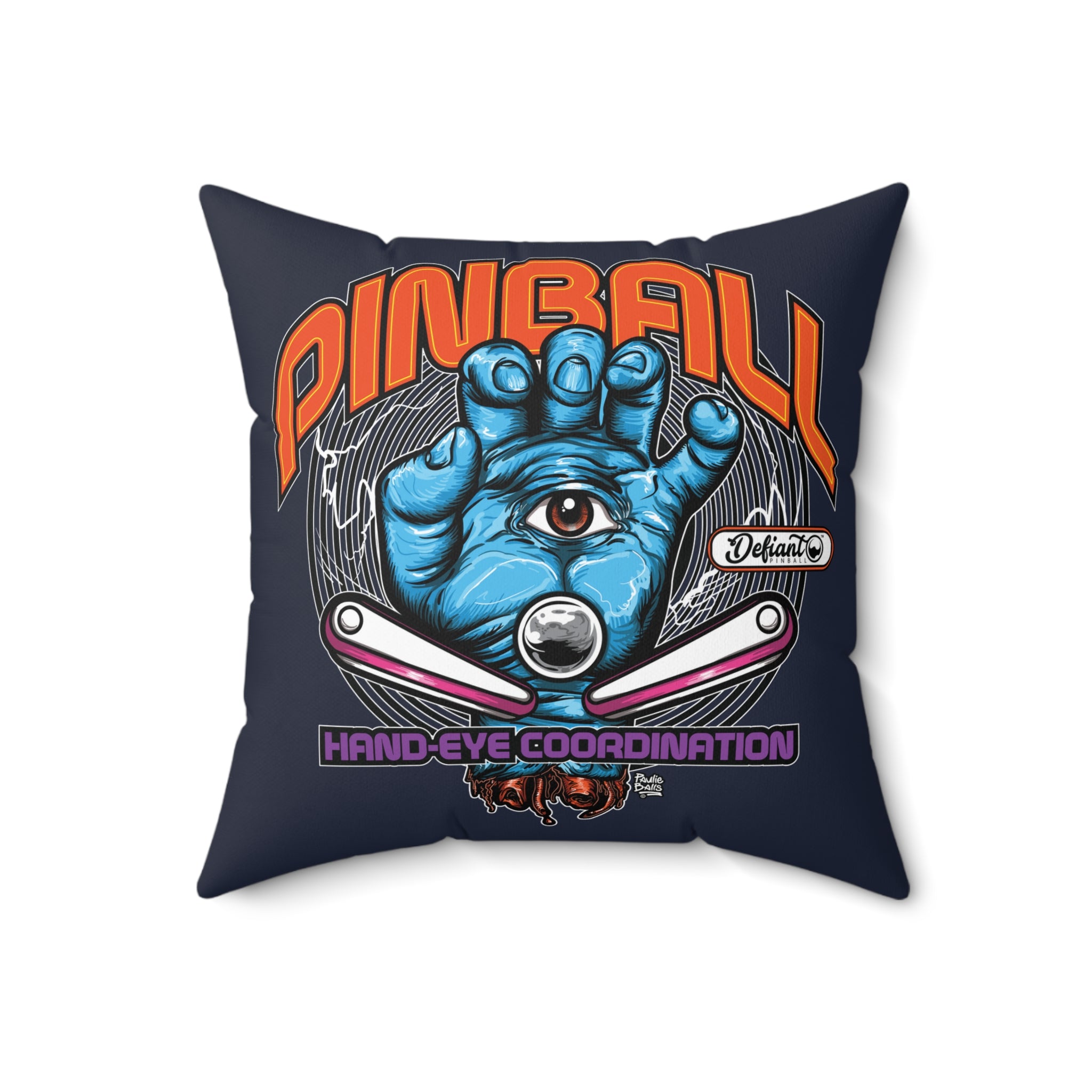 HAND - EYE COORDINATION - Spun Polyester Square Pillow