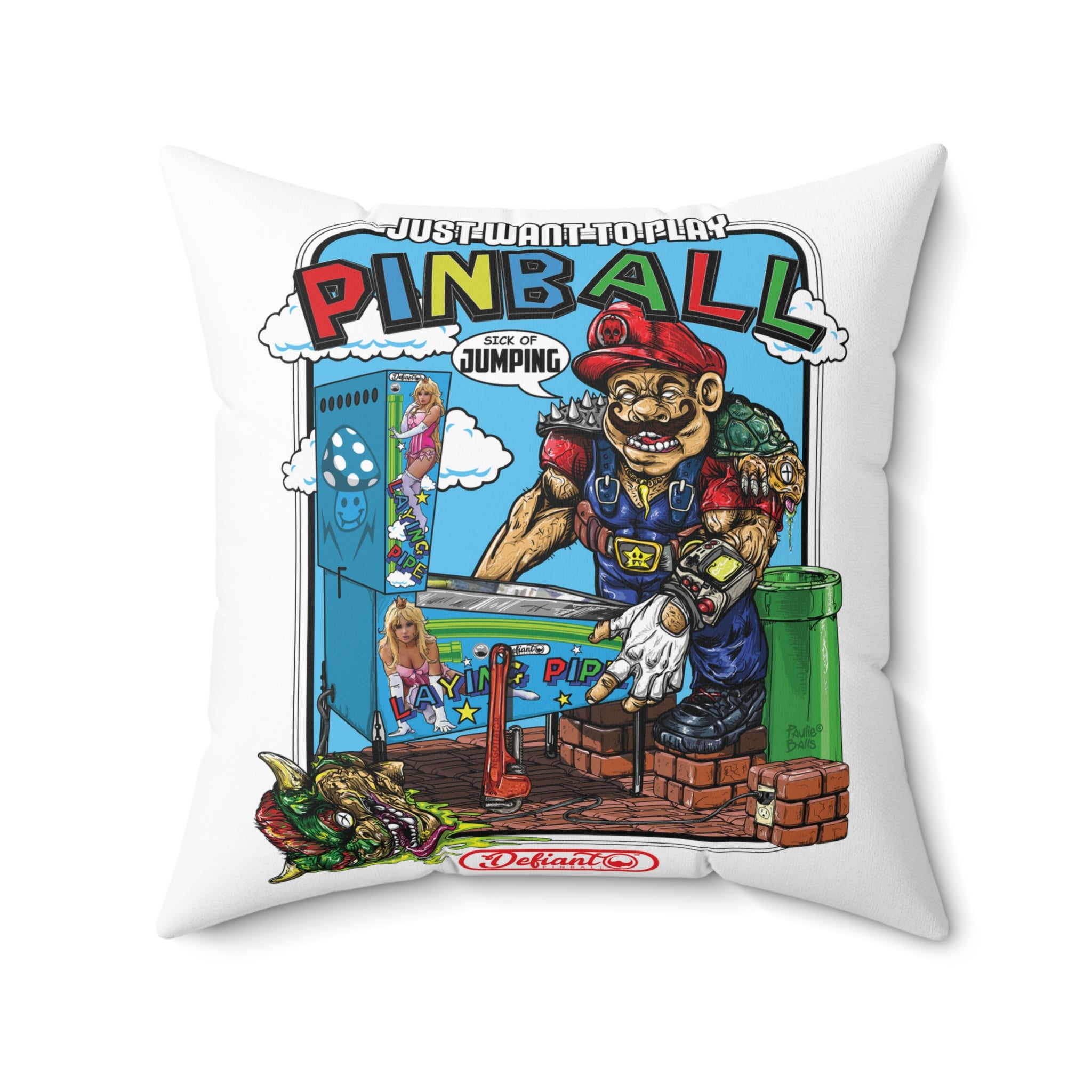 SICK OF JUMPING - Spun Polyester Square Pillow