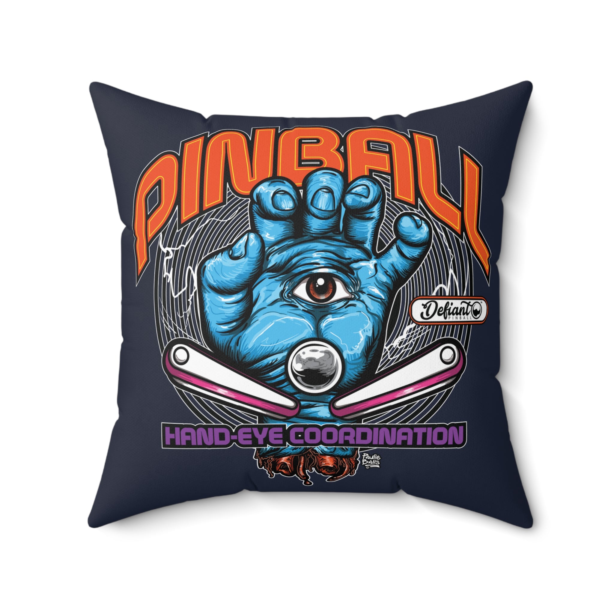 HAND - EYE COORDINATION - Spun Polyester Square Pillow