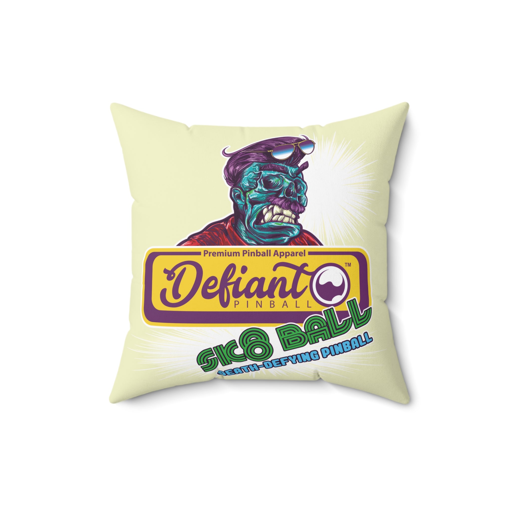 SK8 BALL - Spun Polyester Square Pillow