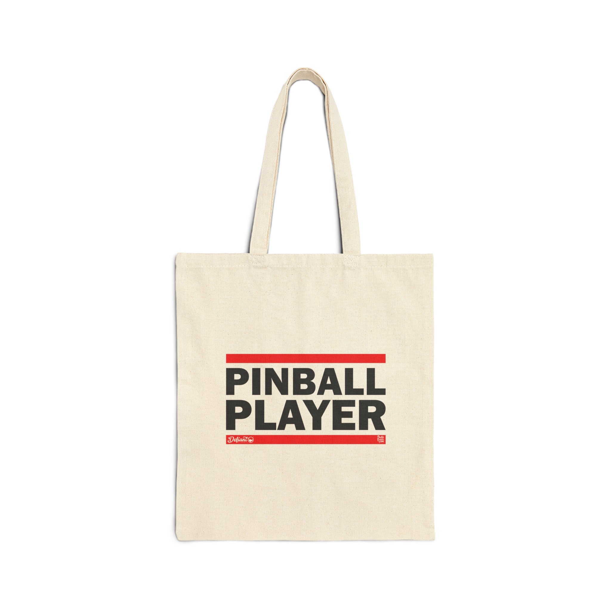 PINBALL PLAYER - Cotton Canvas Tote Bag