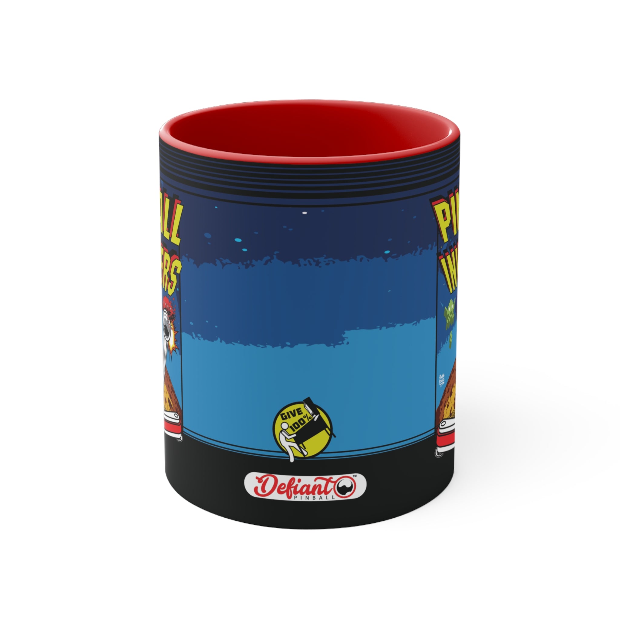 PINBALL INVADERS - Accent Coffee Mug, 11oz