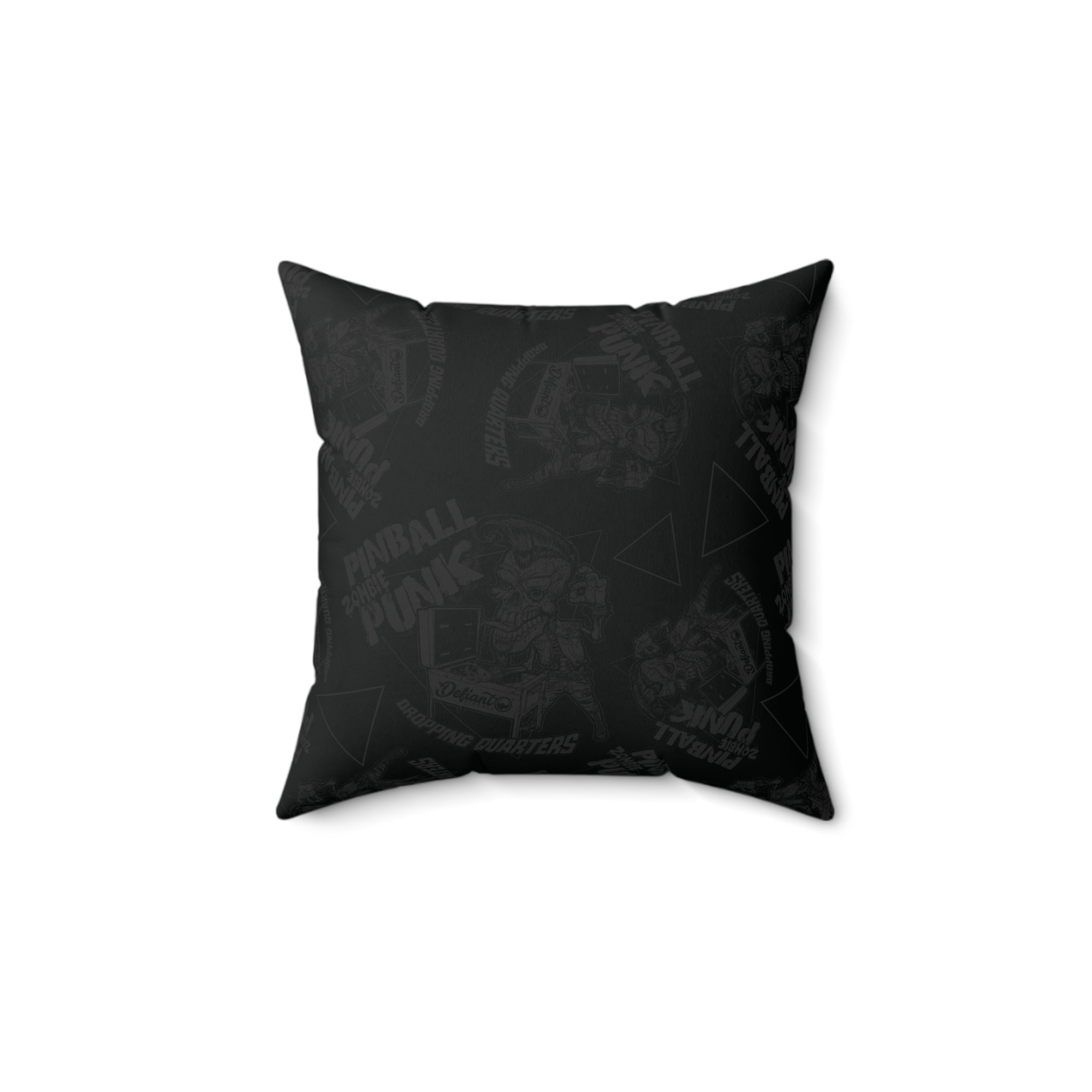 PINBALL Zombie PUNK - Spun Polyester Square Pillow