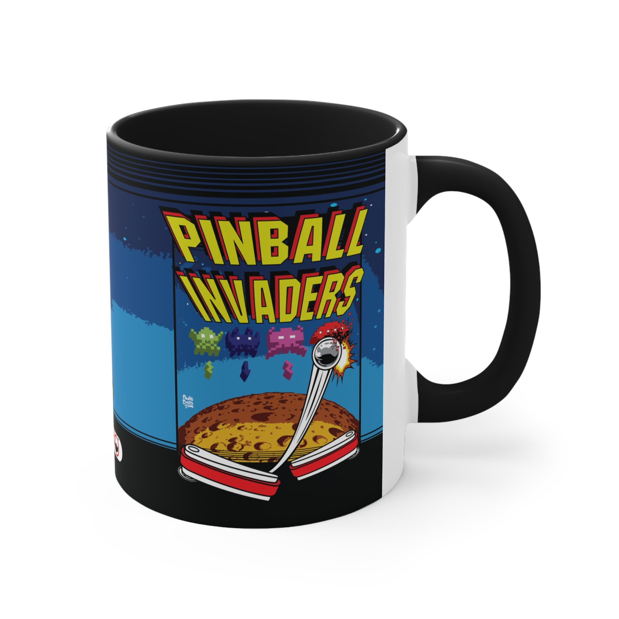 PINBALL INVADERS - Accent Coffee Mug, 11oz